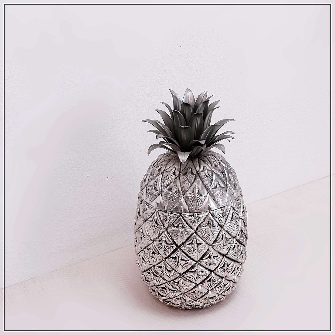 Seau à glace italien ananas par Mauro Manetti pour Fonderia D'arte Firenze - 1970-photo-1