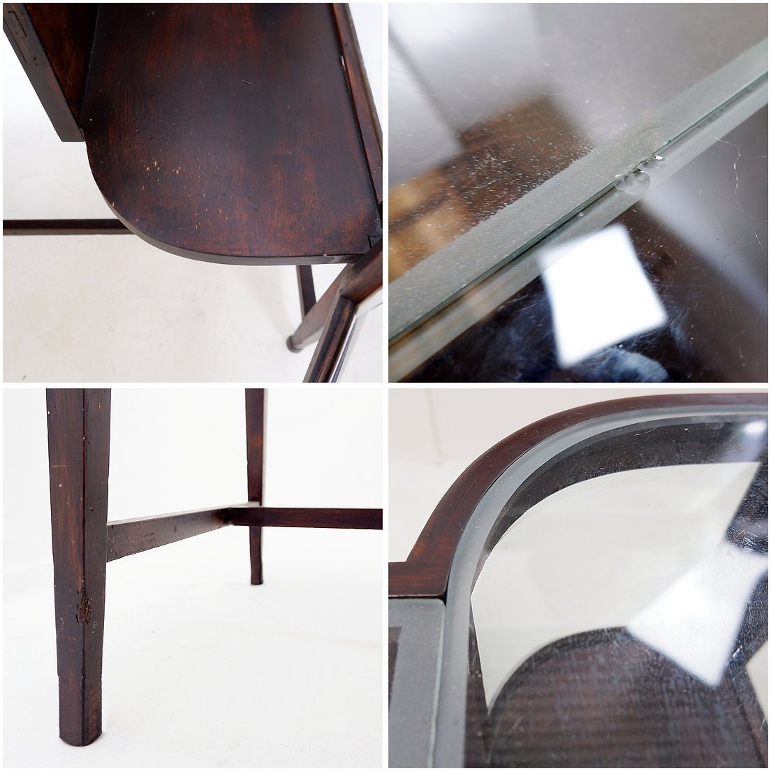 Console Table With Curved Glass Doors – Art Deco Style-photo-7