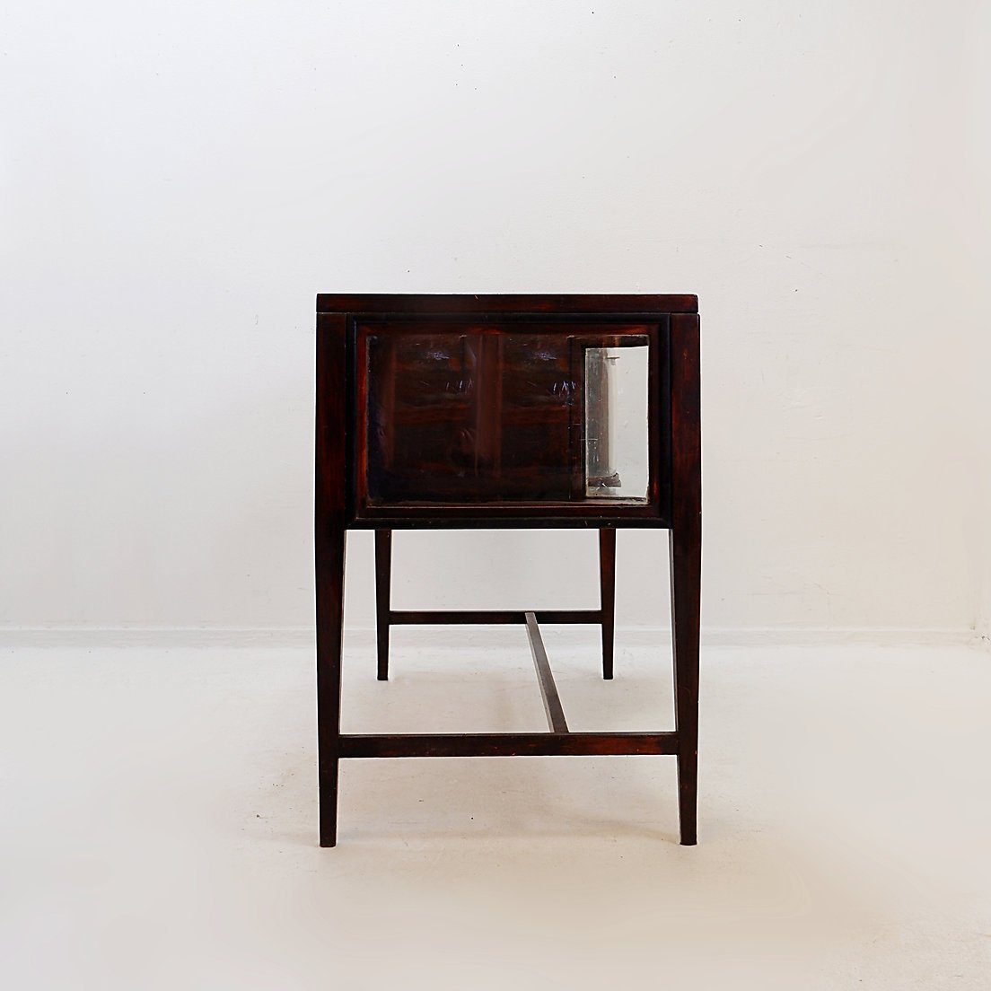 Console Table With Curved Glass Doors – Art Deco Style-photo-8