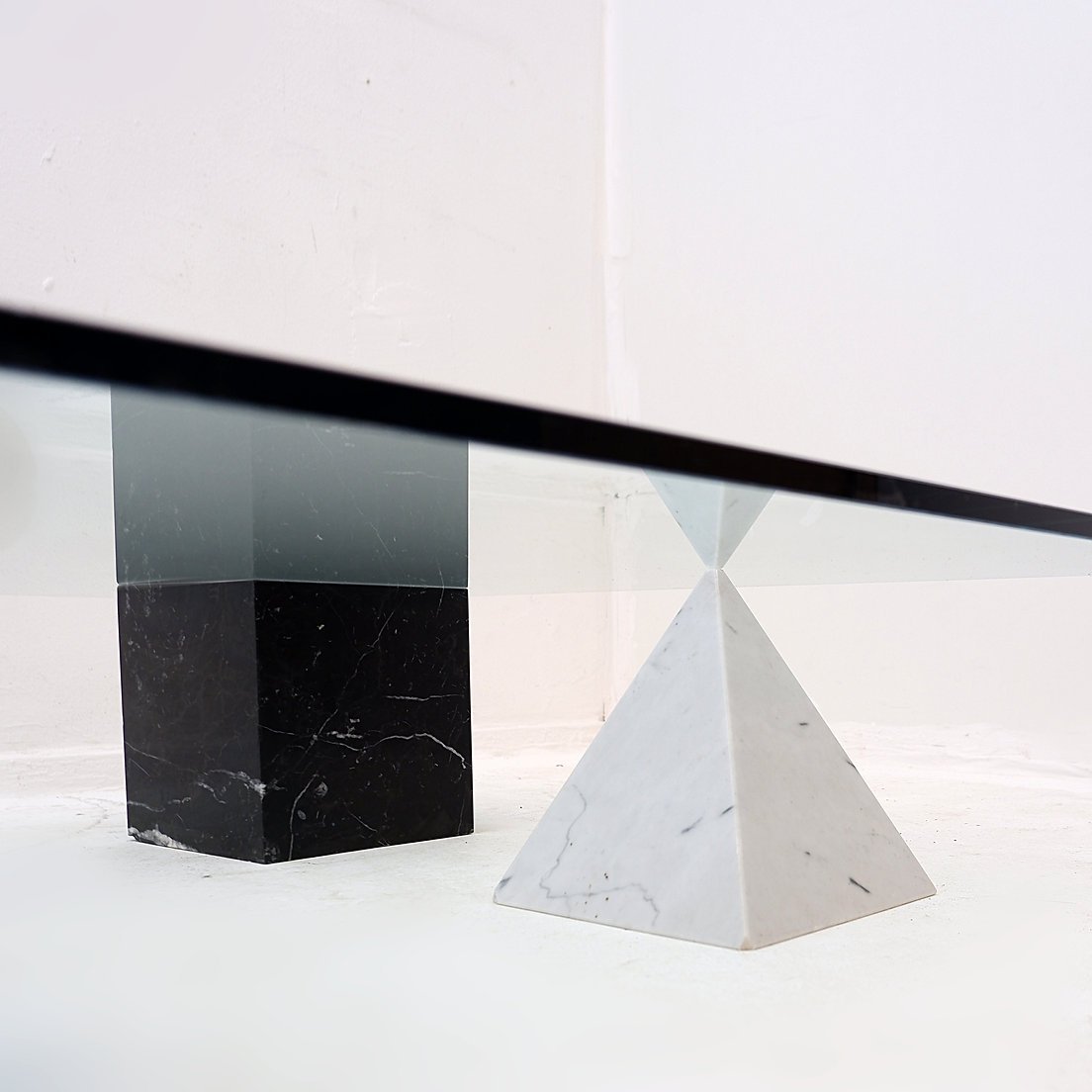Table basse "Metafora" de Lella et Massimo Vignelli pour Casigliani, 1979-photo-3