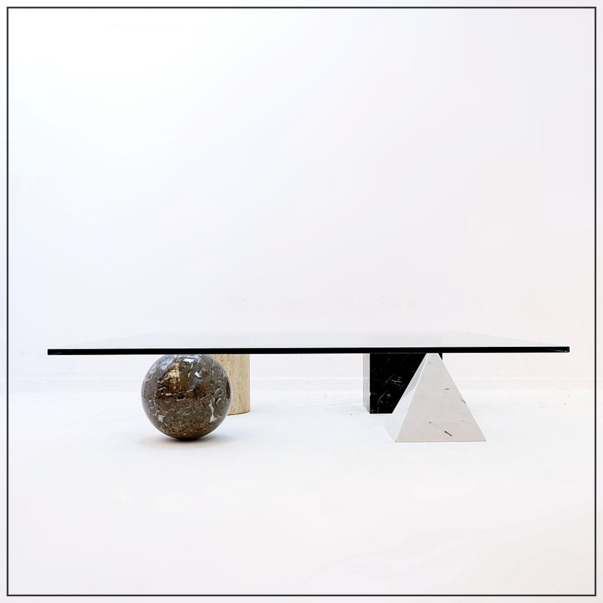 Table basse "Metafora" de Lella et Massimo Vignelli pour Casigliani, 1979-photo-8
