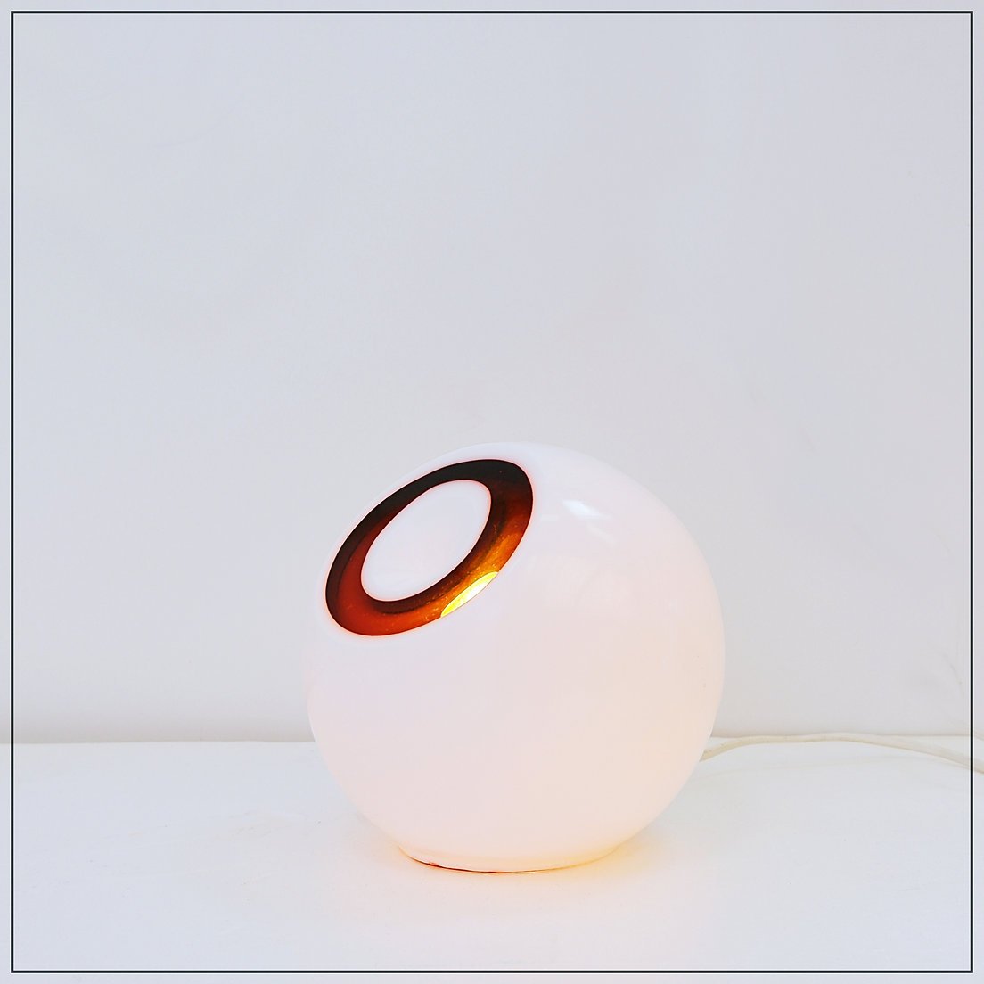 Space Age-style Murano Glass Table Lamp, Attributed To Mazzega, Circa The 1960s-photo-7