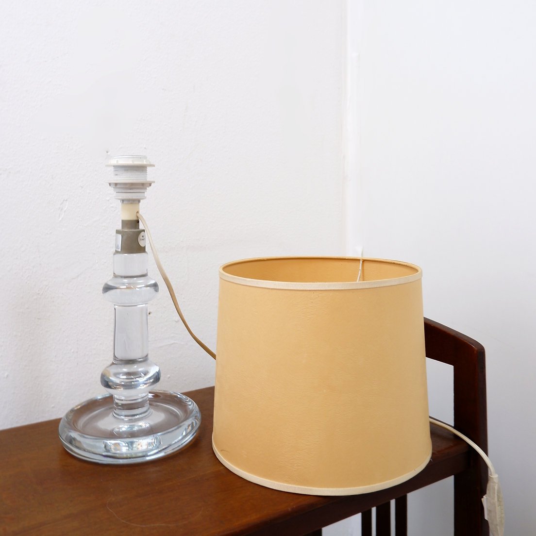 Lampe à poser en verre modèle « Sheraton », par Michael Bang pour Holmegaard – Années 1970 -photo-2