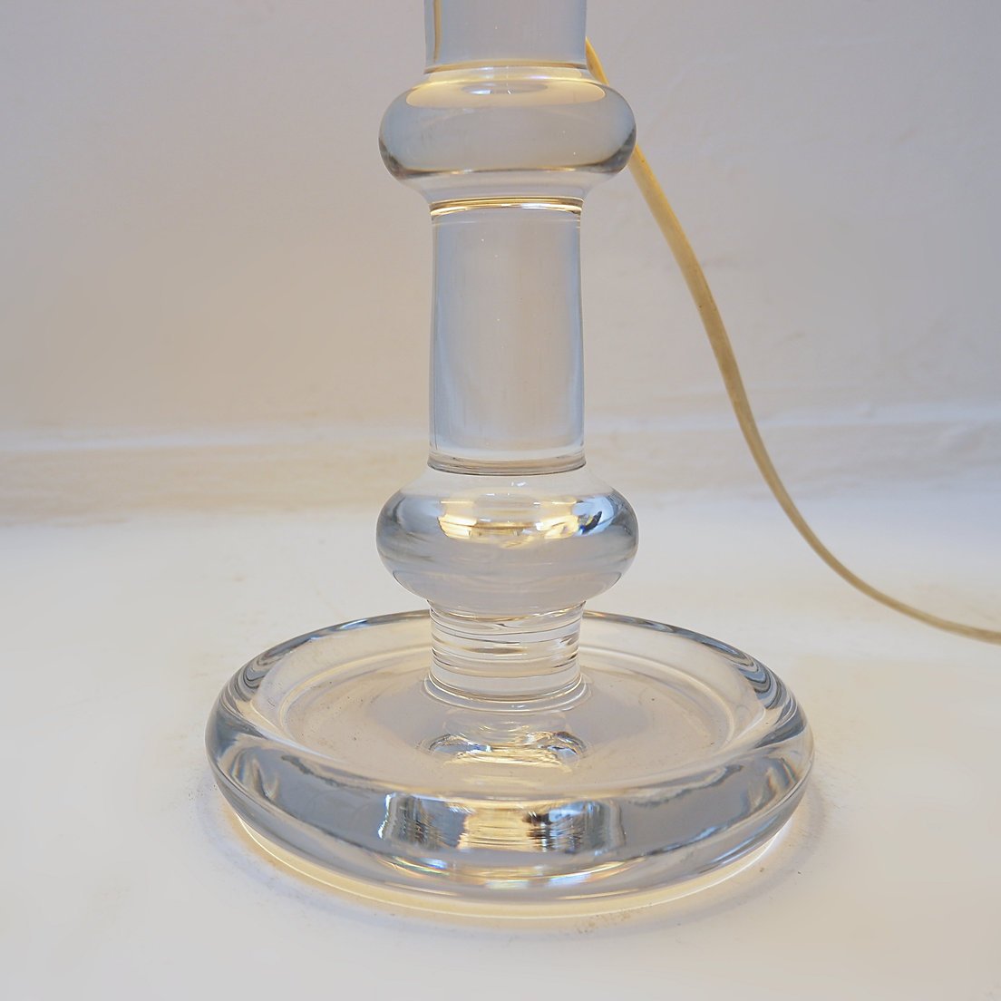 Lampe à poser en verre modèle « Sheraton », par Michael Bang pour Holmegaard – Années 1970 -photo-3