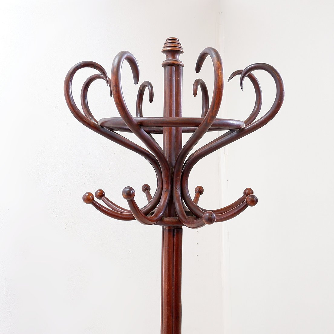 Large “perroquet” Coat Rack Made Of Bentwood, Thonet Style – Early 20th Century-photo-3