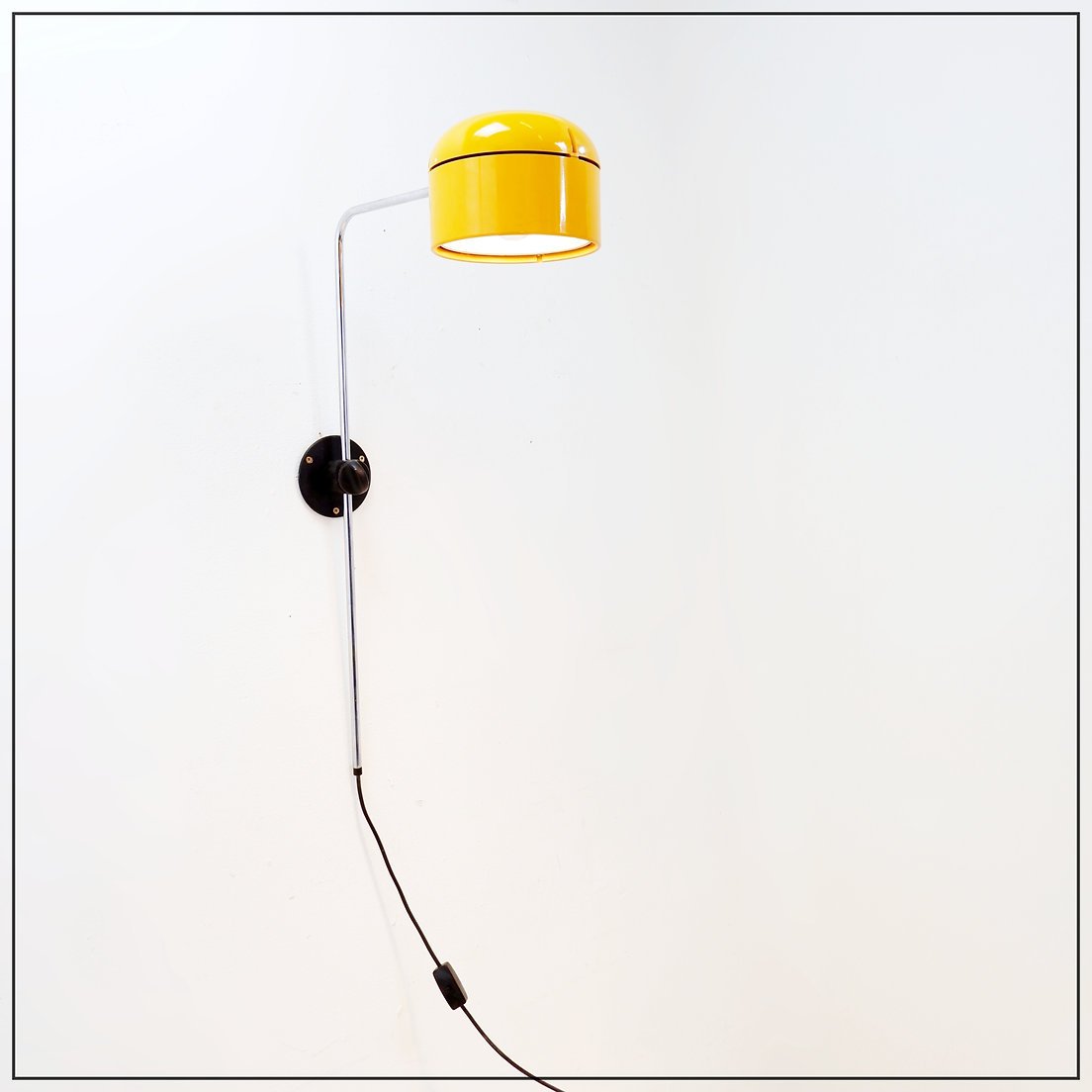 Applique jaune « Space Age » par Arnold Berges pour Staff – Allemagne, années 1970