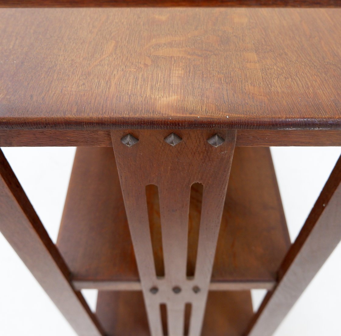 Étagère Art déco – Porte-revues sur roulettes-photo-4