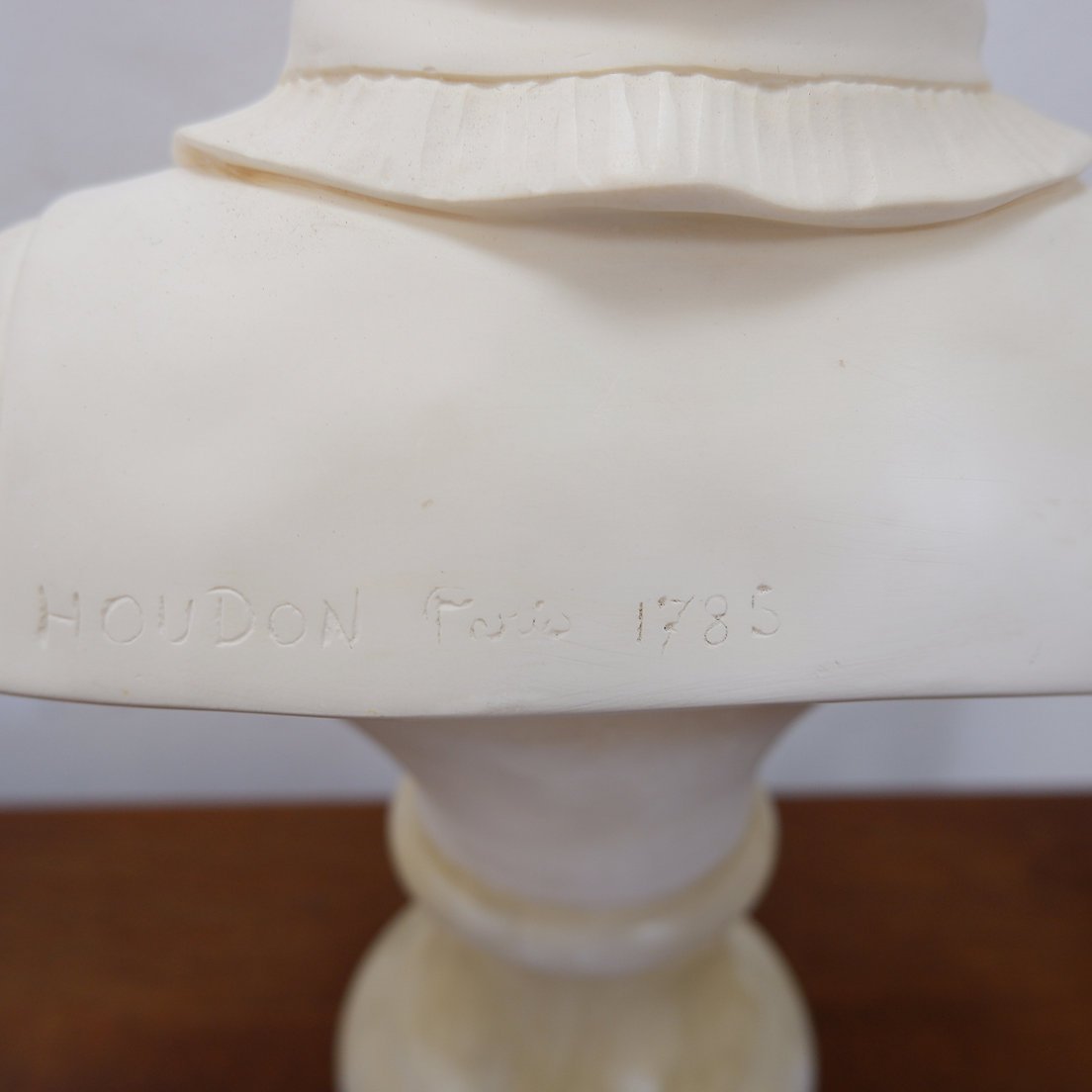  Bustes en porcelaine biscuit d'Alexandre Brongniart - Jean-Antoine Houdon - XXe-photo-2