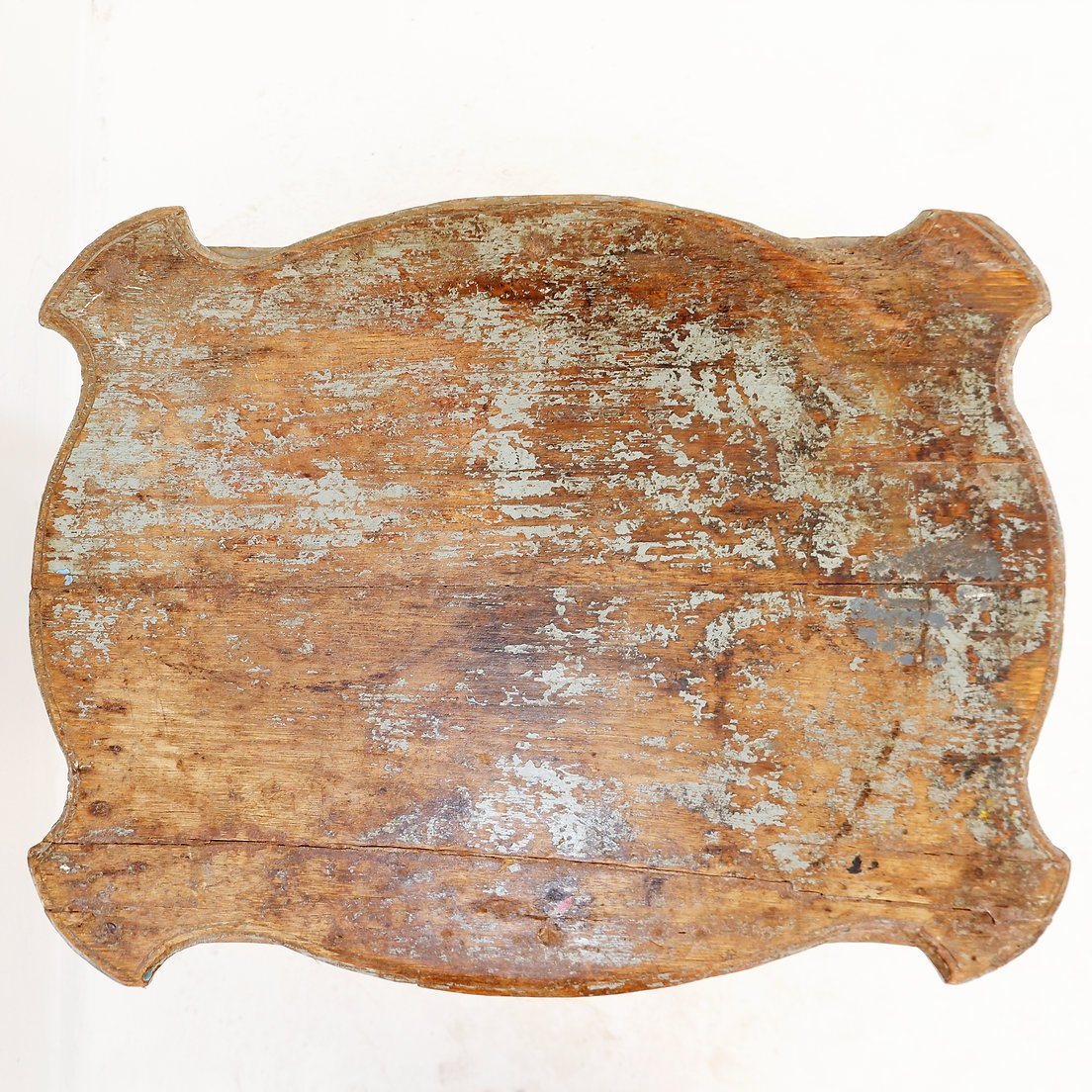 Side Table Made Of Weathered Wood With Two Drawers – 20th Century-photo-5