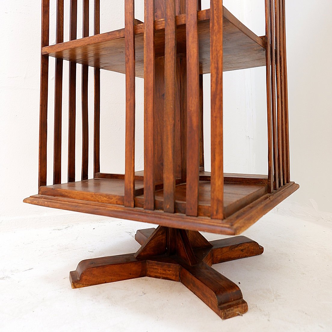 Three-tier Swivel Bookcase On A Cross-shaped Central Base -photo-7
