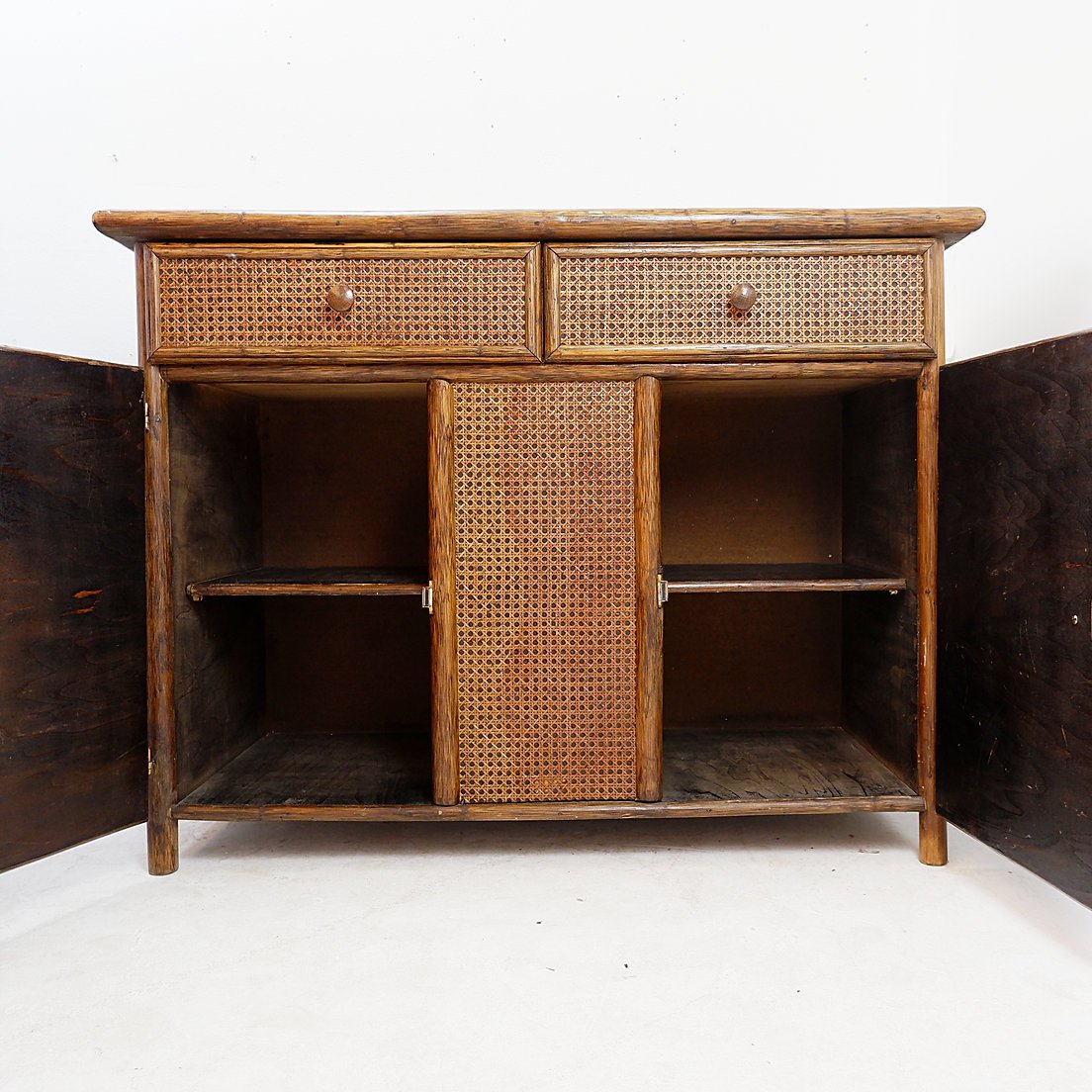 Enfilade en bambou et cannage (années 1960)-photo-2