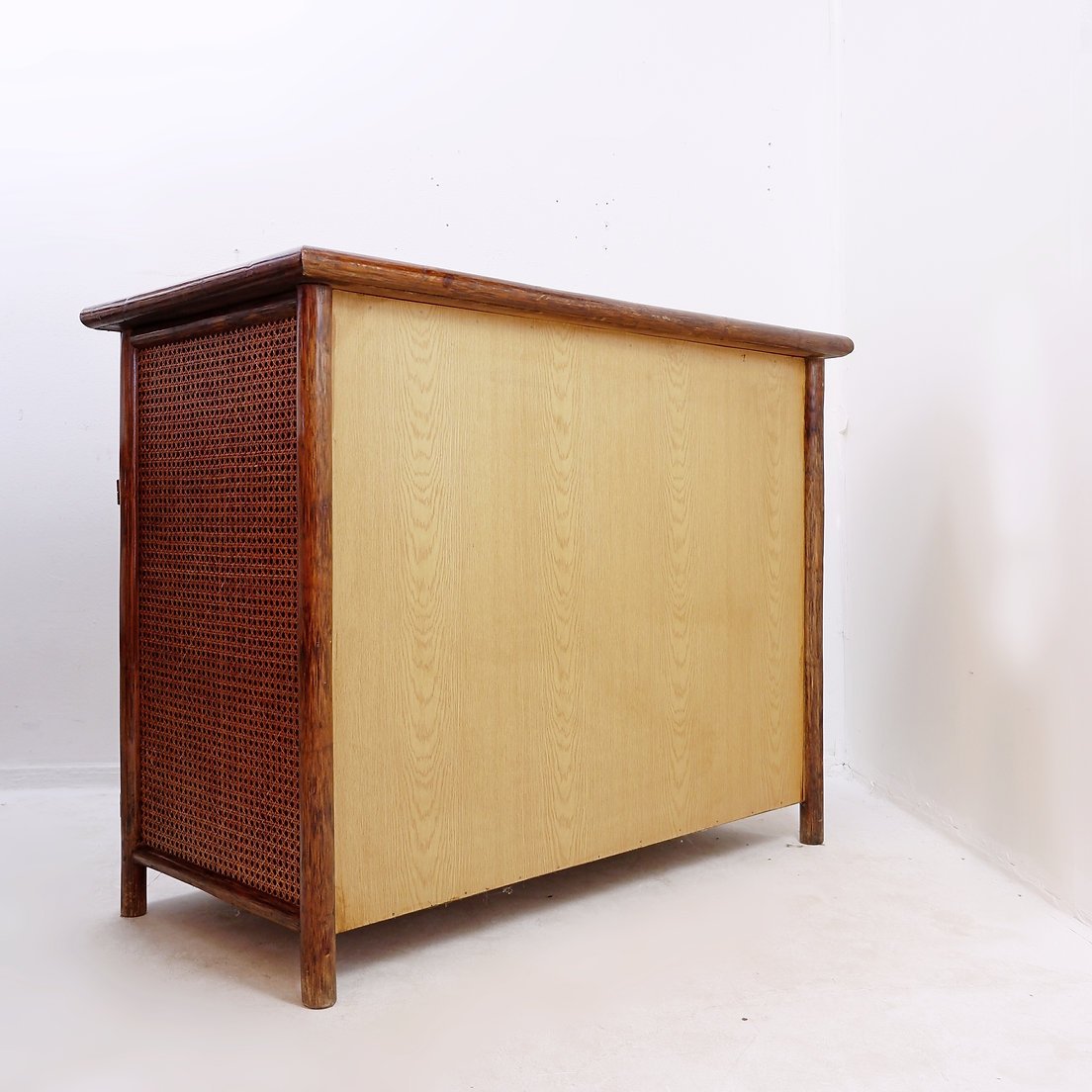 Enfilade en bambou et cannage (années 1960)-photo-7