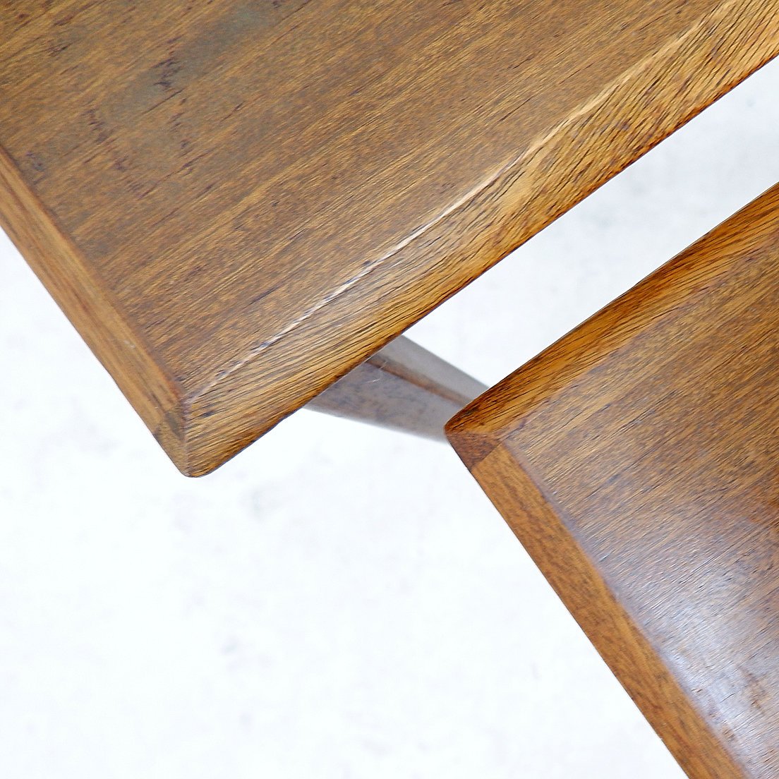 Ensemble de 3 tables gigognes en teck – Style scandinave (années 1960)-photo-2