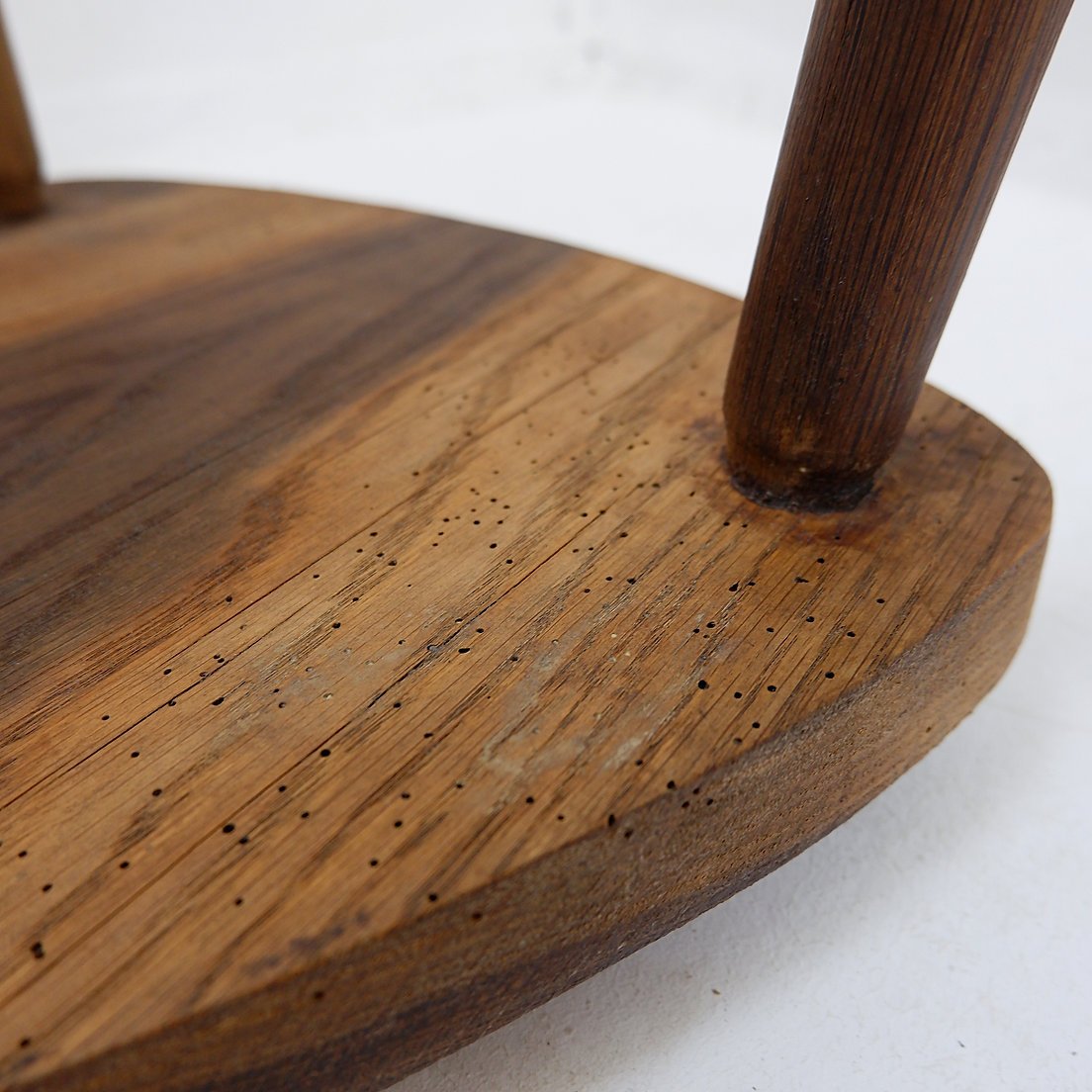 Rustic Tripod Stool With A Triangular Seat, 1960s-photo-7