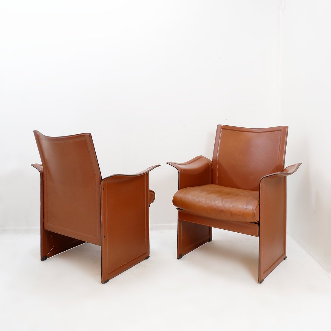 Pair Of “korium” Dining Chairs By Tito Agnoli For Matteo Grassi, 1970s-photo-3