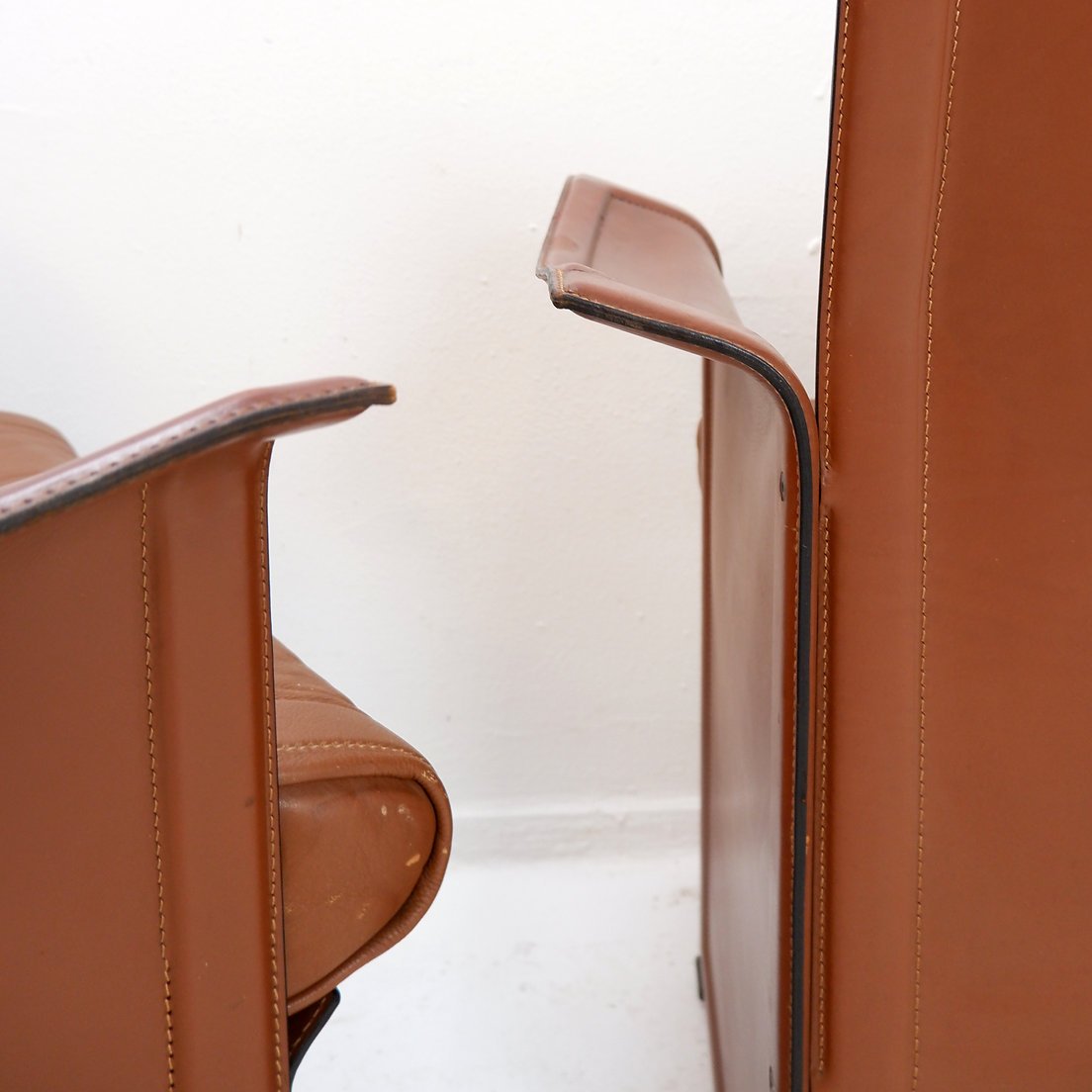 Pair Of “korium” Dining Chairs By Tito Agnoli For Matteo Grassi, 1970s-photo-4