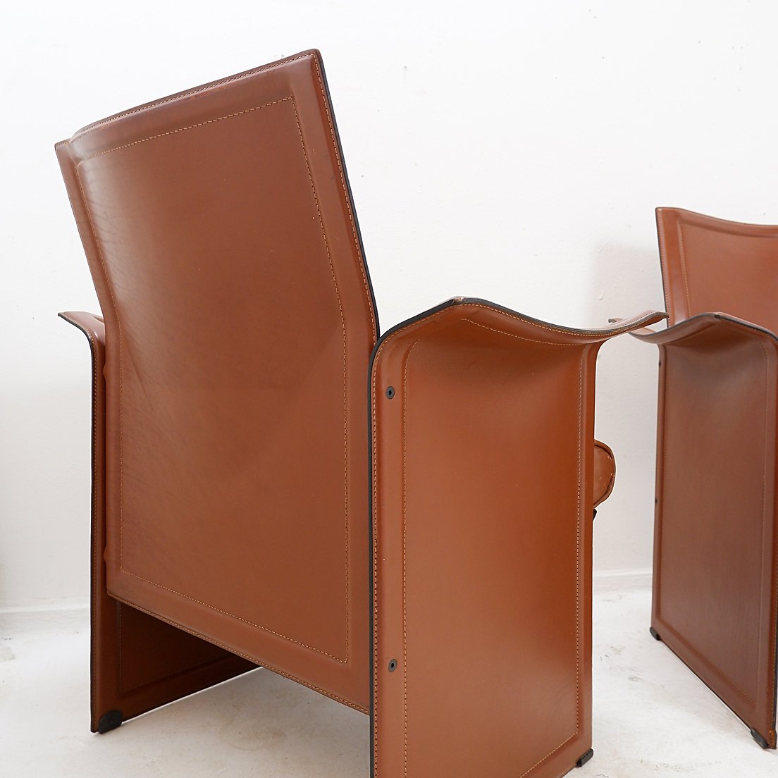 Pair Of “korium” Dining Chairs By Tito Agnoli For Matteo Grassi, 1970s-photo-1