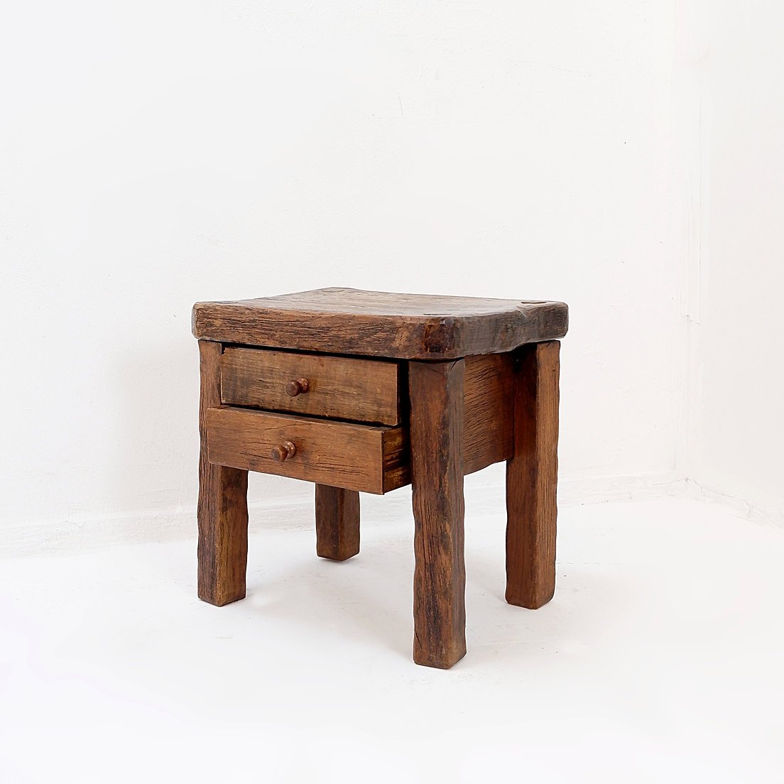 Rustic Solid Wood Nightstands Or Side Tables-photo-1