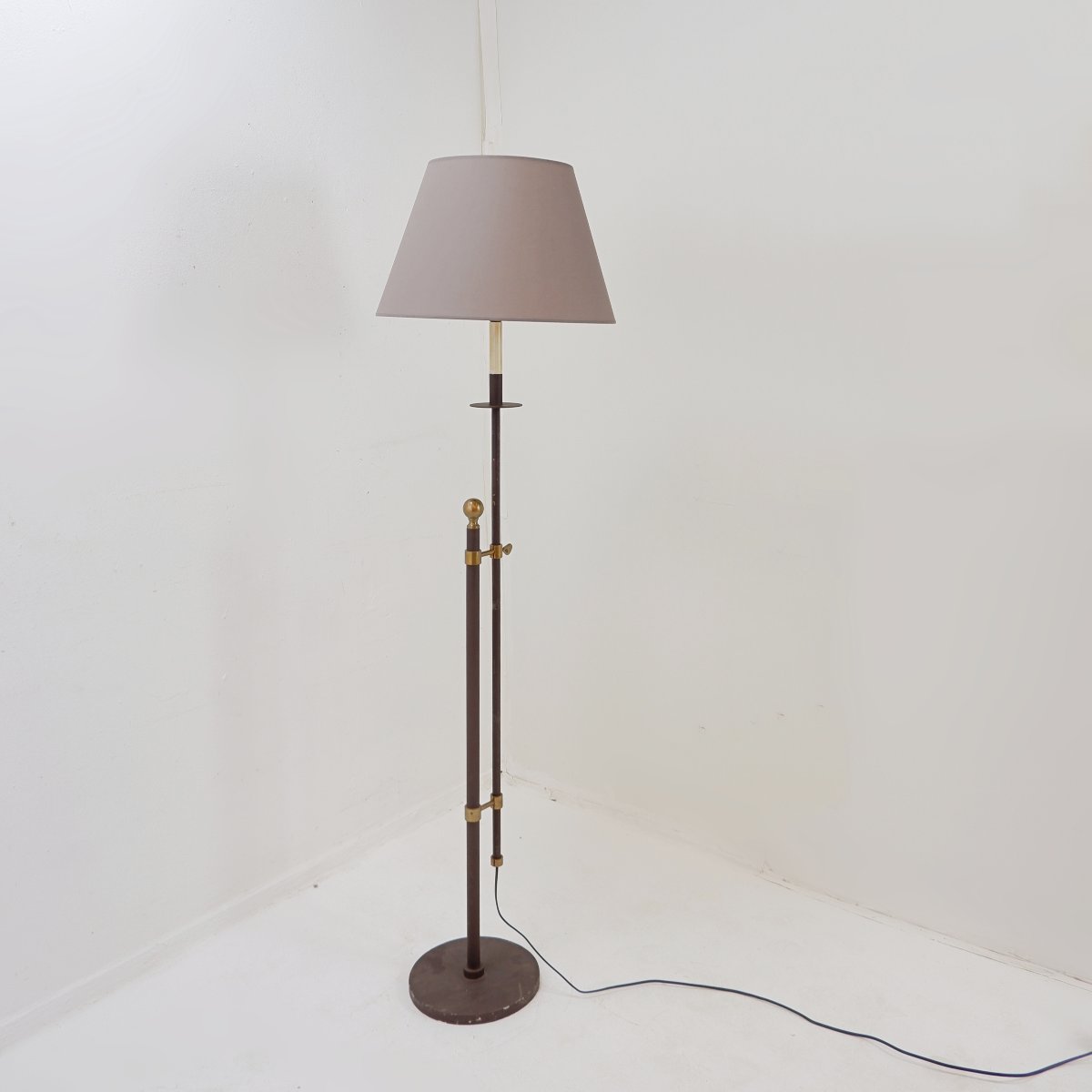 Lampadaire réglable en hauteur, style Bergboms, années 1960-photo-4