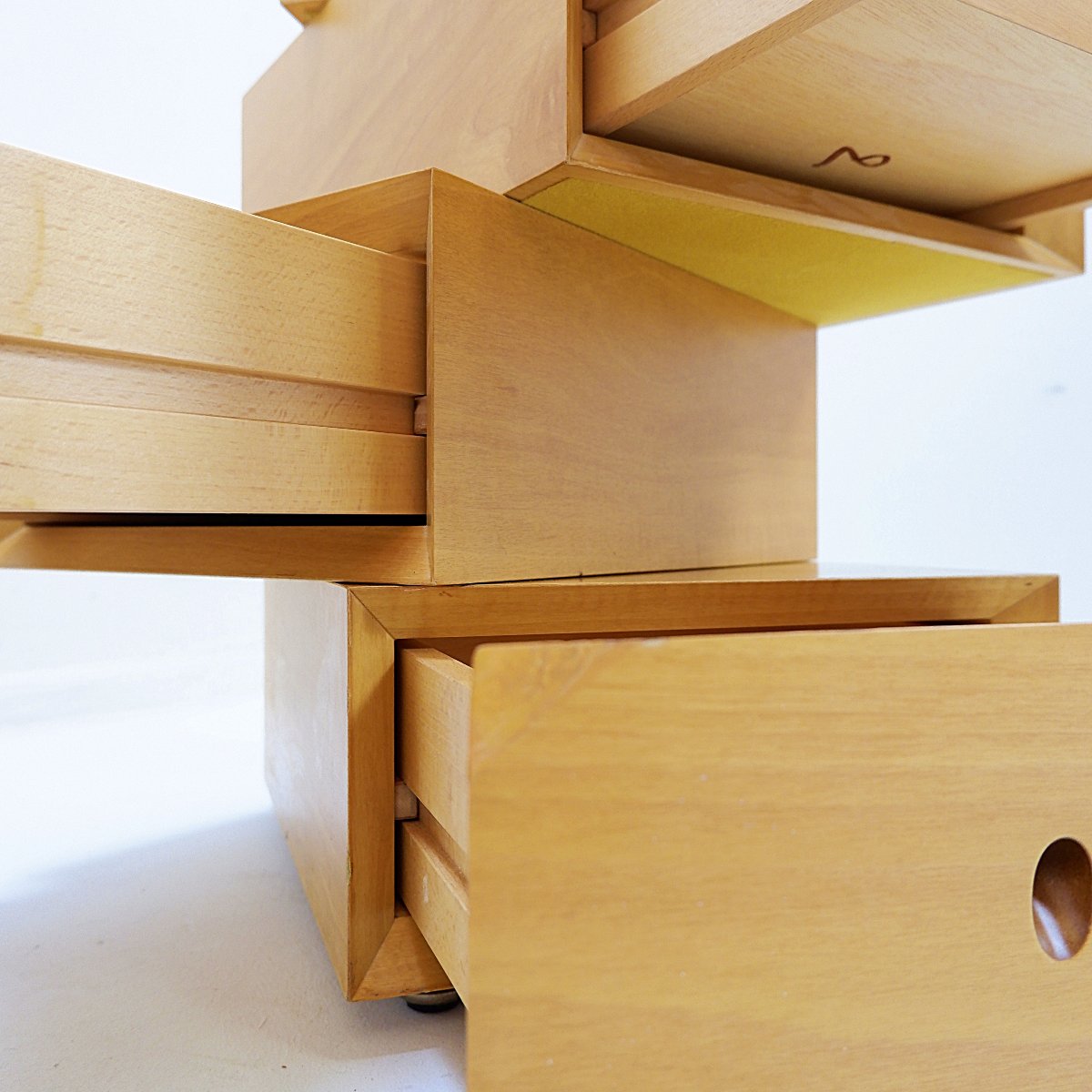 Pair Of Small, Sculptural Swivel Chests Of Drawers. Spain, 1990s.-photo-3