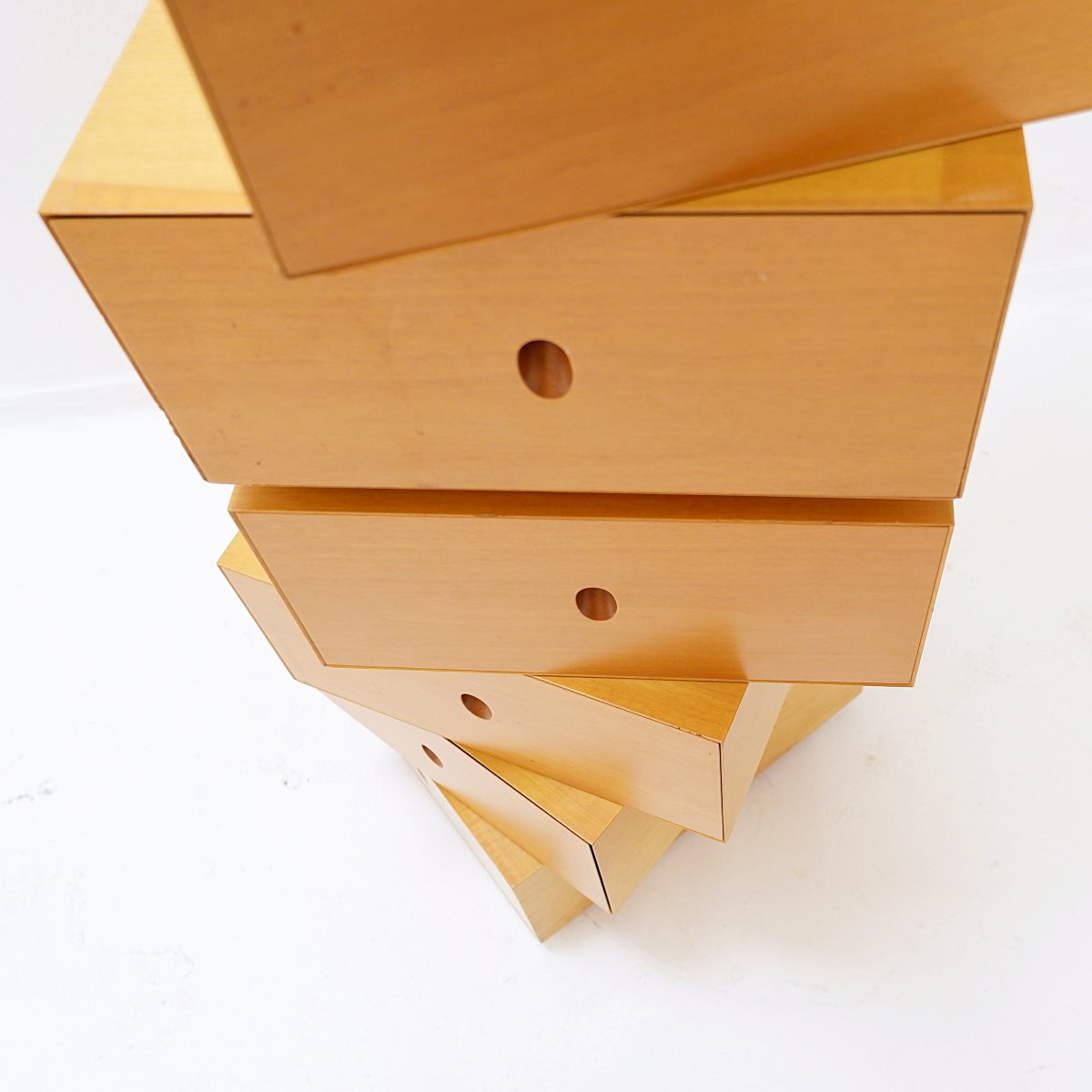 Pair Of Small, Sculptural Swivel Chests Of Drawers. Spain, 1990s.-photo-5