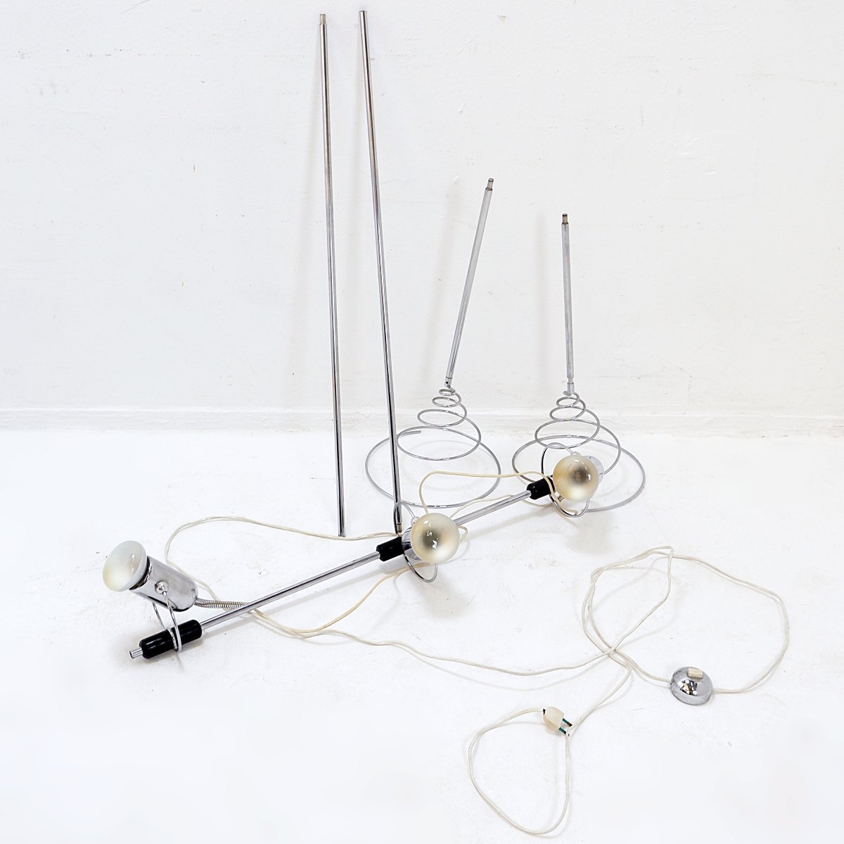 Lampadaire Ajustable "Cielo-Terra" en Chrome par Francesco Fois pour Reggiani, 1960s-photo-3