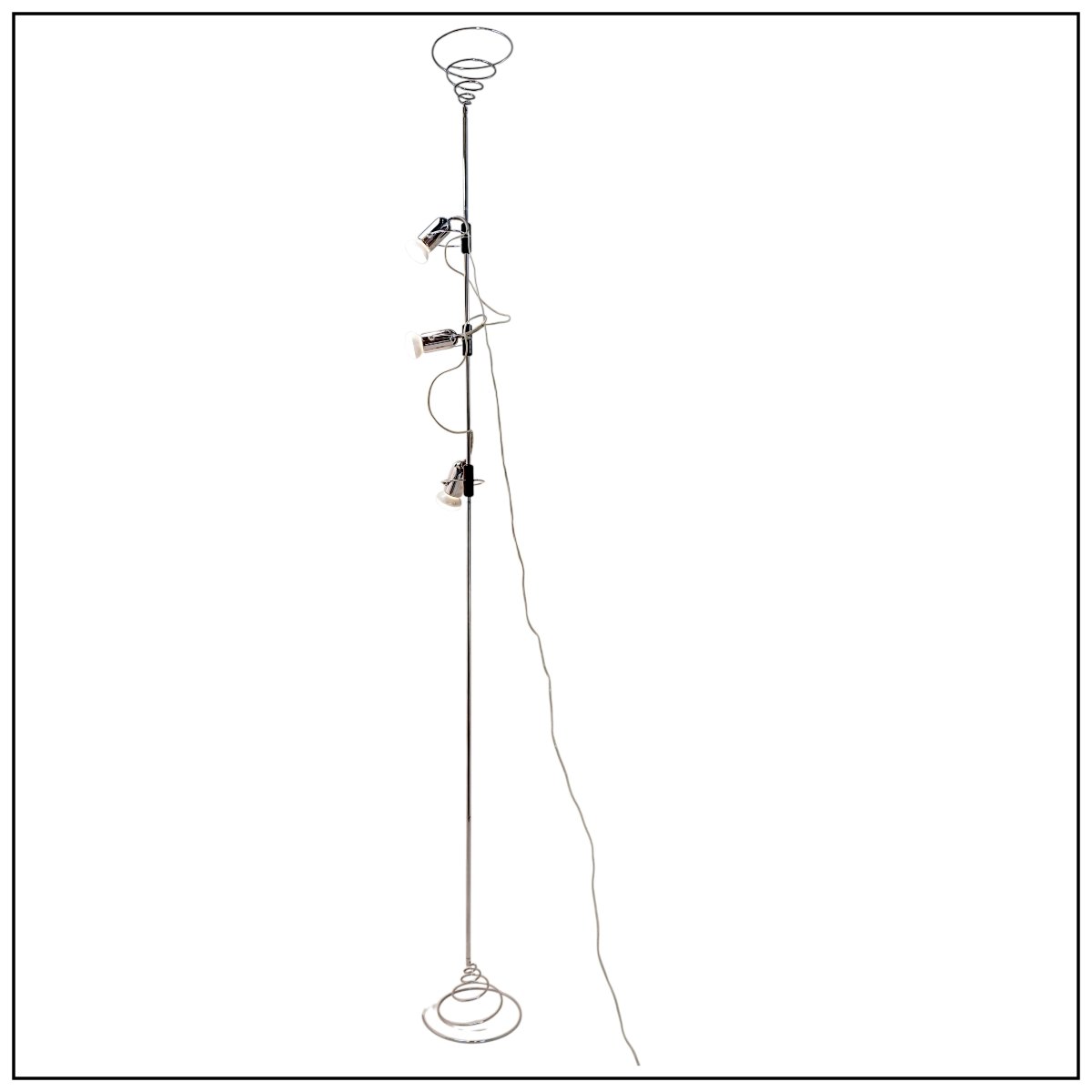 Lampadaire Ajustable "Cielo-Terra" en Chrome par Francesco Fois pour Reggiani, 1960s