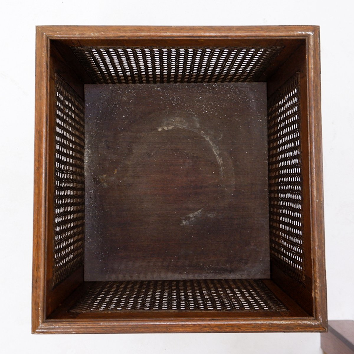 Pair Of Vintage Planters Made Of Wood And Woven Rattan Panels—1970s-photo-7
