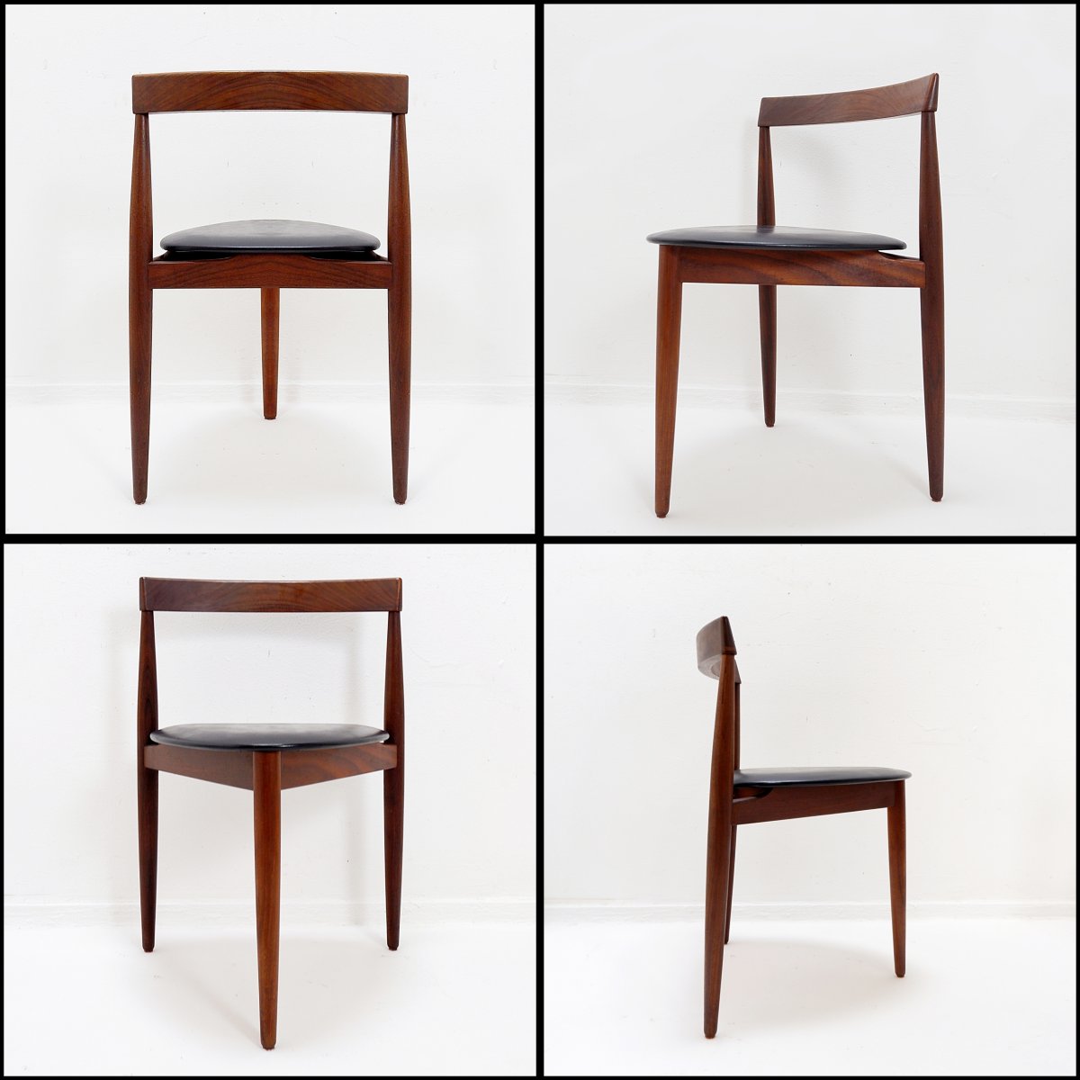 Extendable Teak Dining Table And 6 Chairs By Hans Olsen For Frem Røjle, 1950s-photo-3