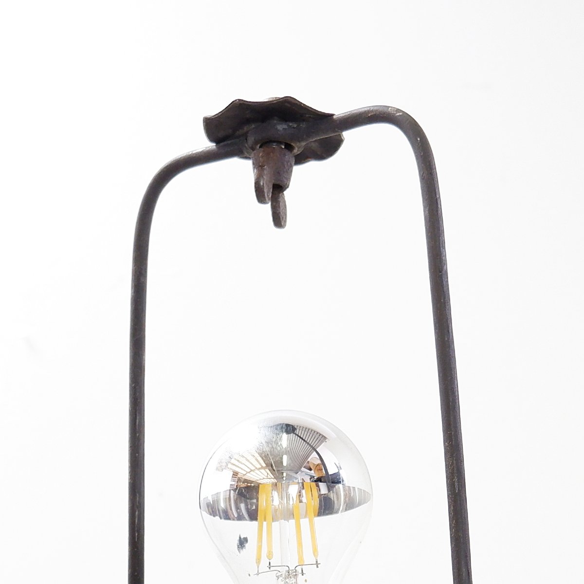 Vintage Twisted Wrought-iron Floor Lamp In A Rustic Brutalist Style—1950s-photo-7