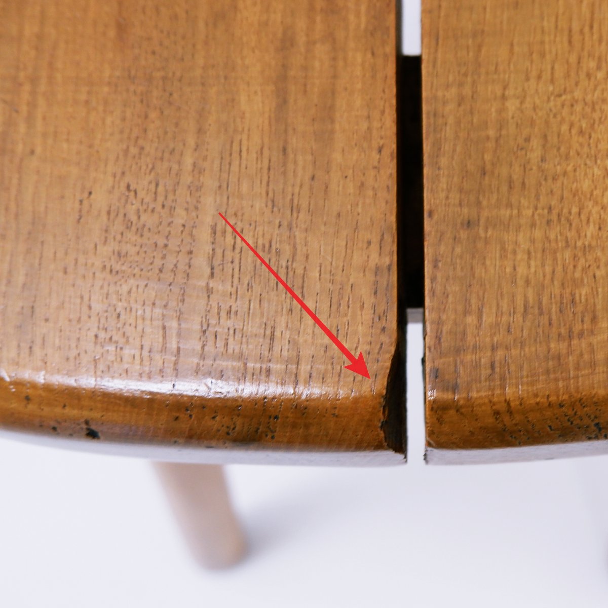 Tabouret rustique en pin massif des années 1960, à quatre pieds.-photo-8