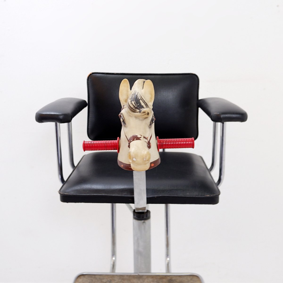 Fauteuil de coiffeur  vintage pour enfants « Cavallino » - années 1950-photo-2