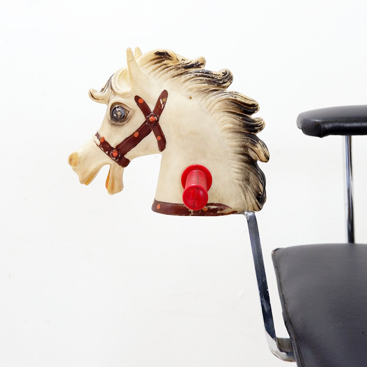 Fauteuil de coiffeur  vintage pour enfants « Cavallino » - années 1950-photo-4