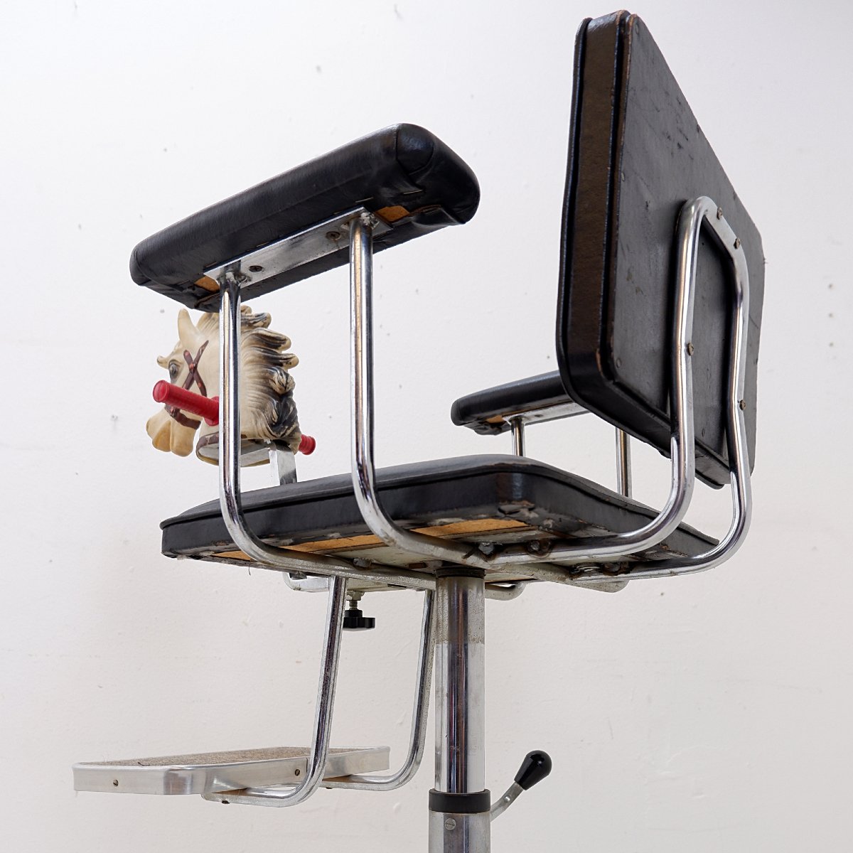 Fauteuil de coiffeur  vintage pour enfants « Cavallino » - années 1950-photo-3