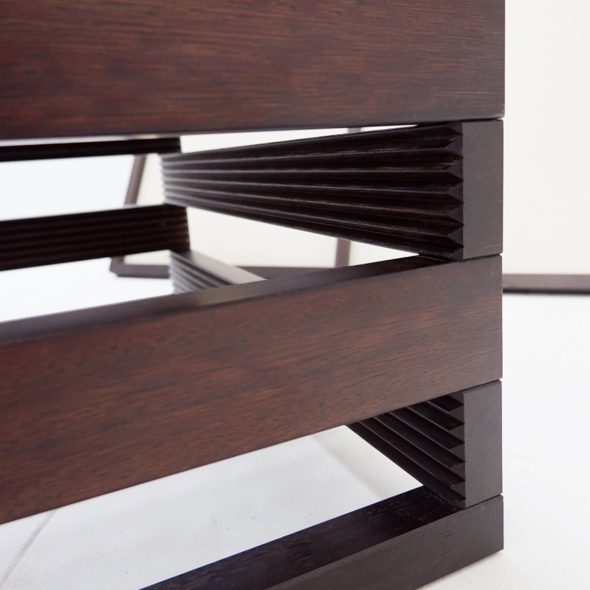 Table basse vintage « Tetra » de Bernard Vuarnesson pour Bellato - vers 1970-photo-2
