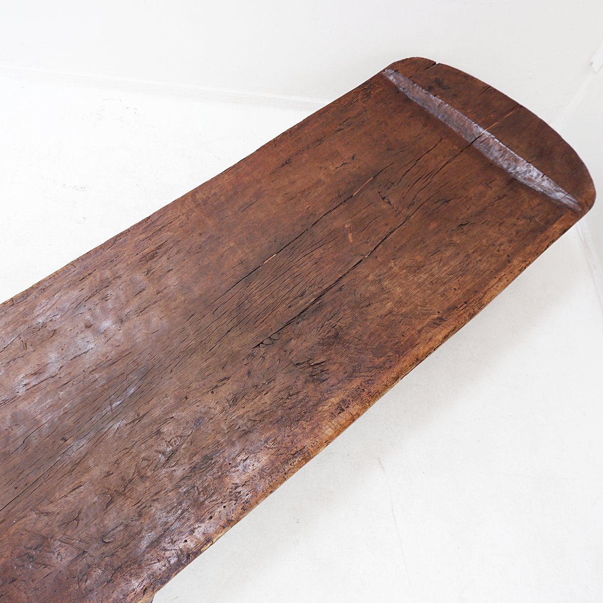 Hand-carved African Senufo Wooden Bed - 1950s-photo-3