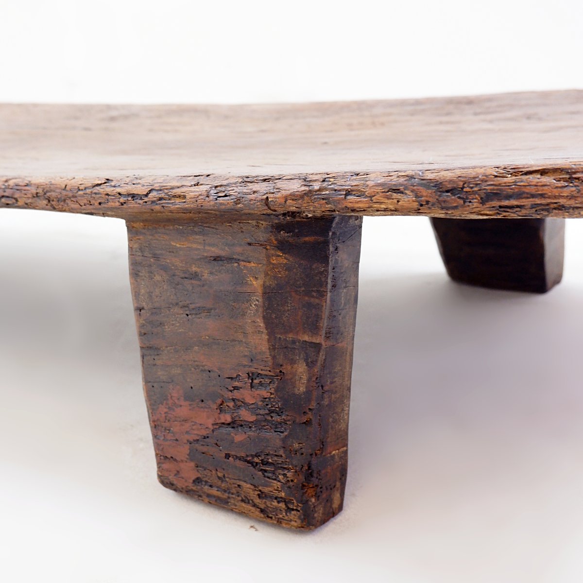 Hand-carved African Senufo Wooden Bed - 1950s-photo-2