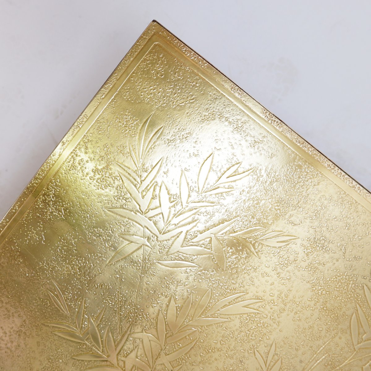 Engraved Brass Coffee Table, Christian Krekels Style, Belgium, 1977-photo-2
