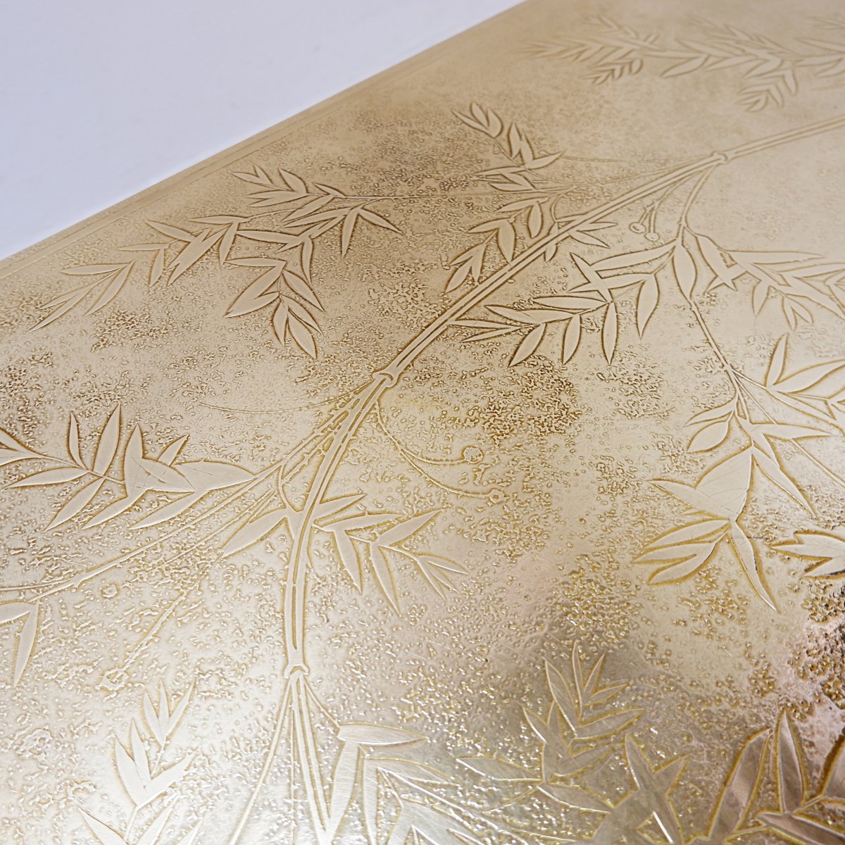 Engraved Brass Coffee Table, Christian Krekels Style, Belgium, 1977-photo-6