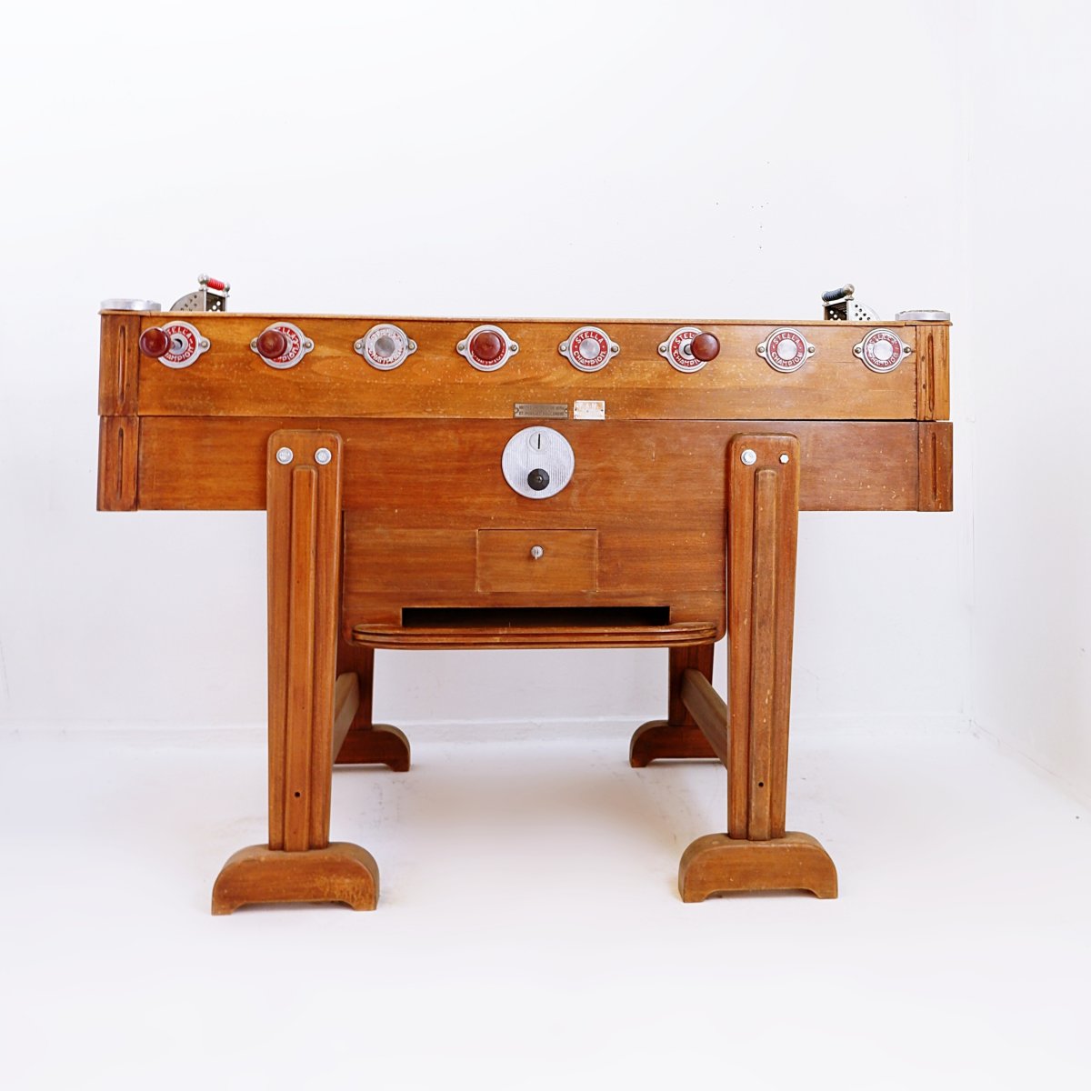 Stella "stella Champion" Model Foosball Table - France, Circa 1960-photo-3