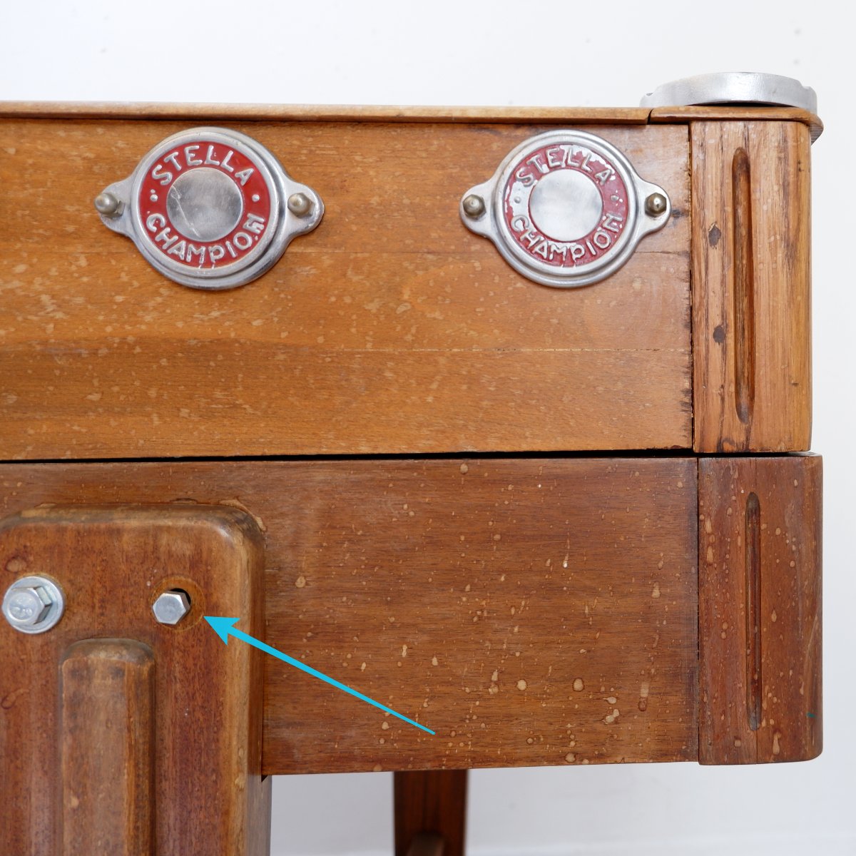 Stella "stella Champion" Model Foosball Table - France, Circa 1960-photo-3