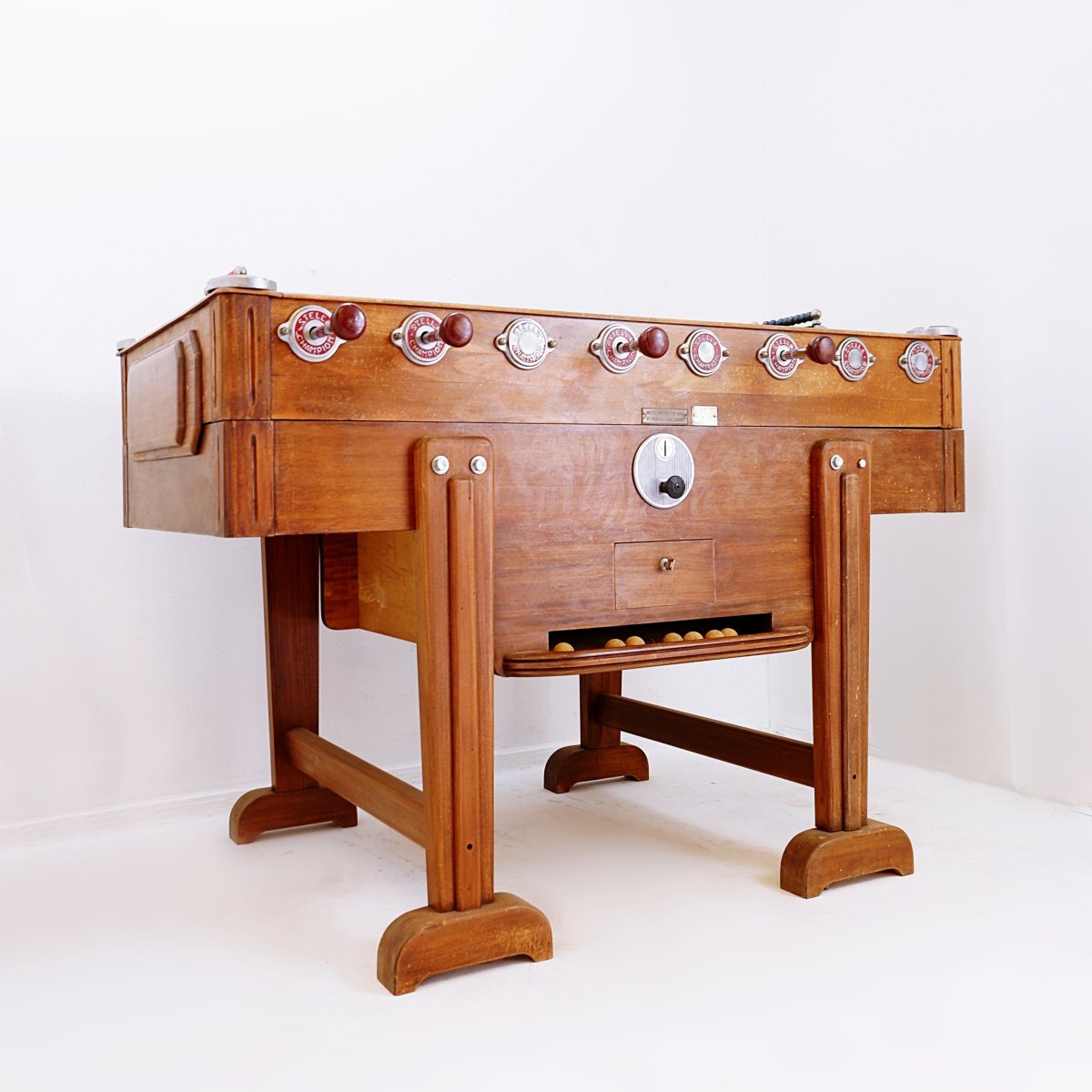 Stella "stella Champion" Model Foosball Table - France, Circa 1960-photo-4