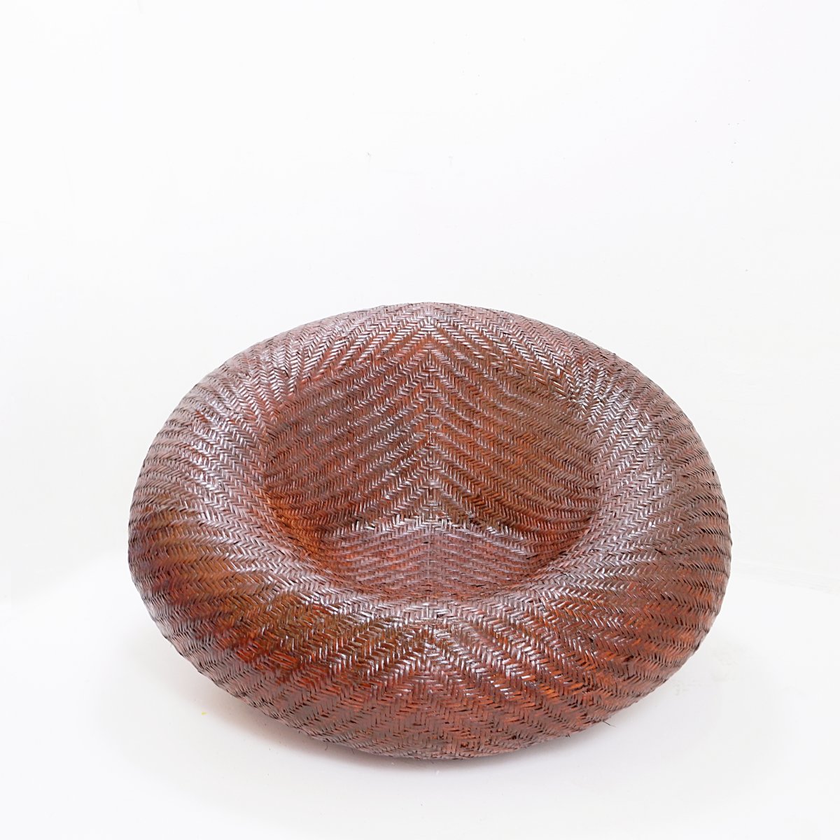 Cocoon Rattan Armchair - France, 1970s-photo-2