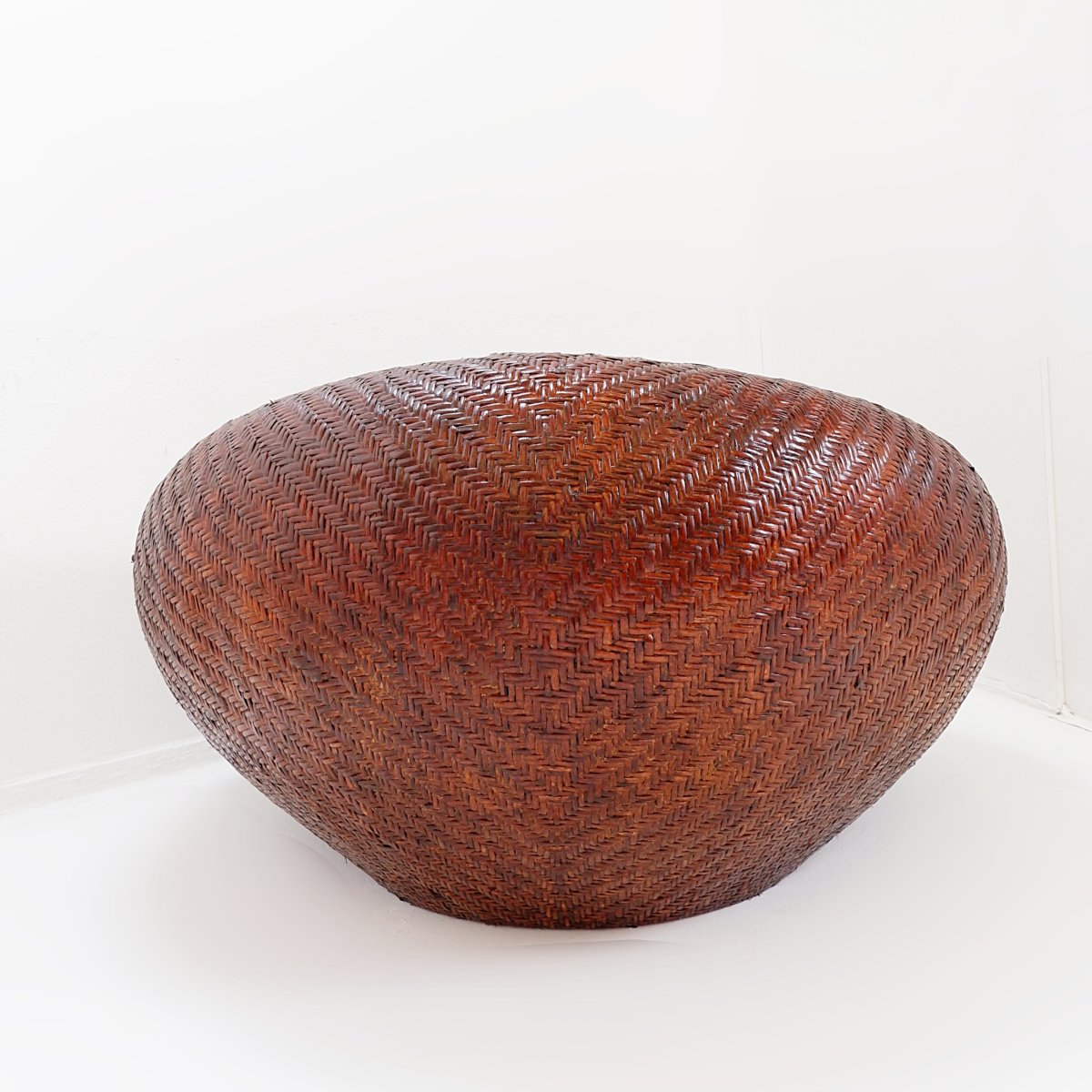 Cocoon Rattan Armchair - France, 1970s-photo-4