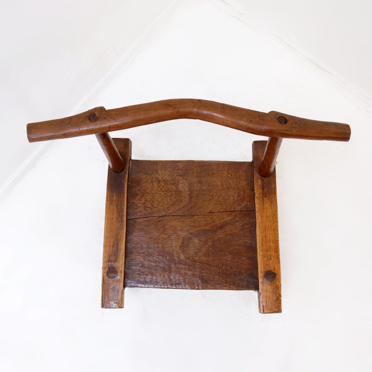 Hand-carved Traditional African “baoulé” Chair, 1920s-photo-1