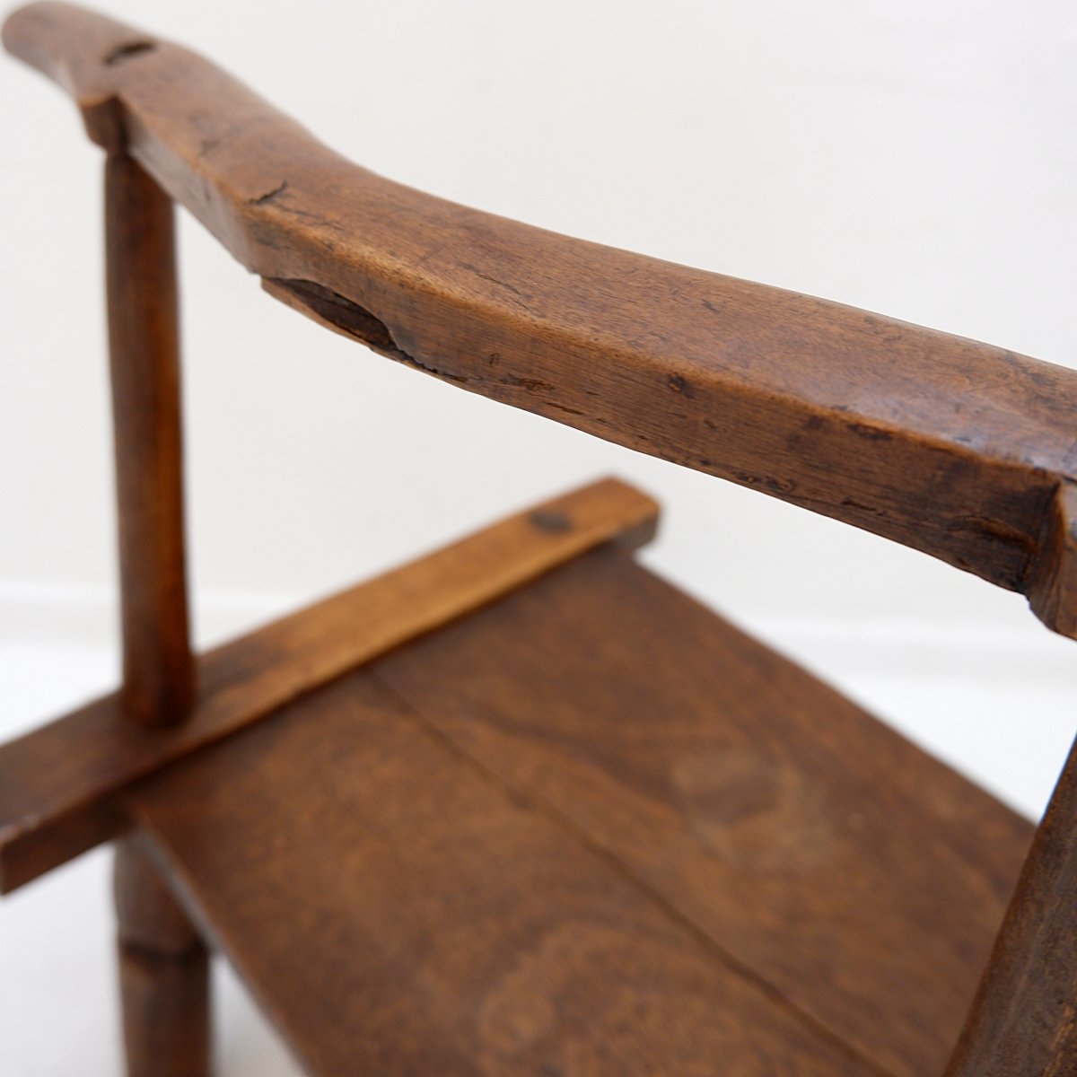 Hand-carved Traditional African “baoulé” Chair, 1920s-photo-7