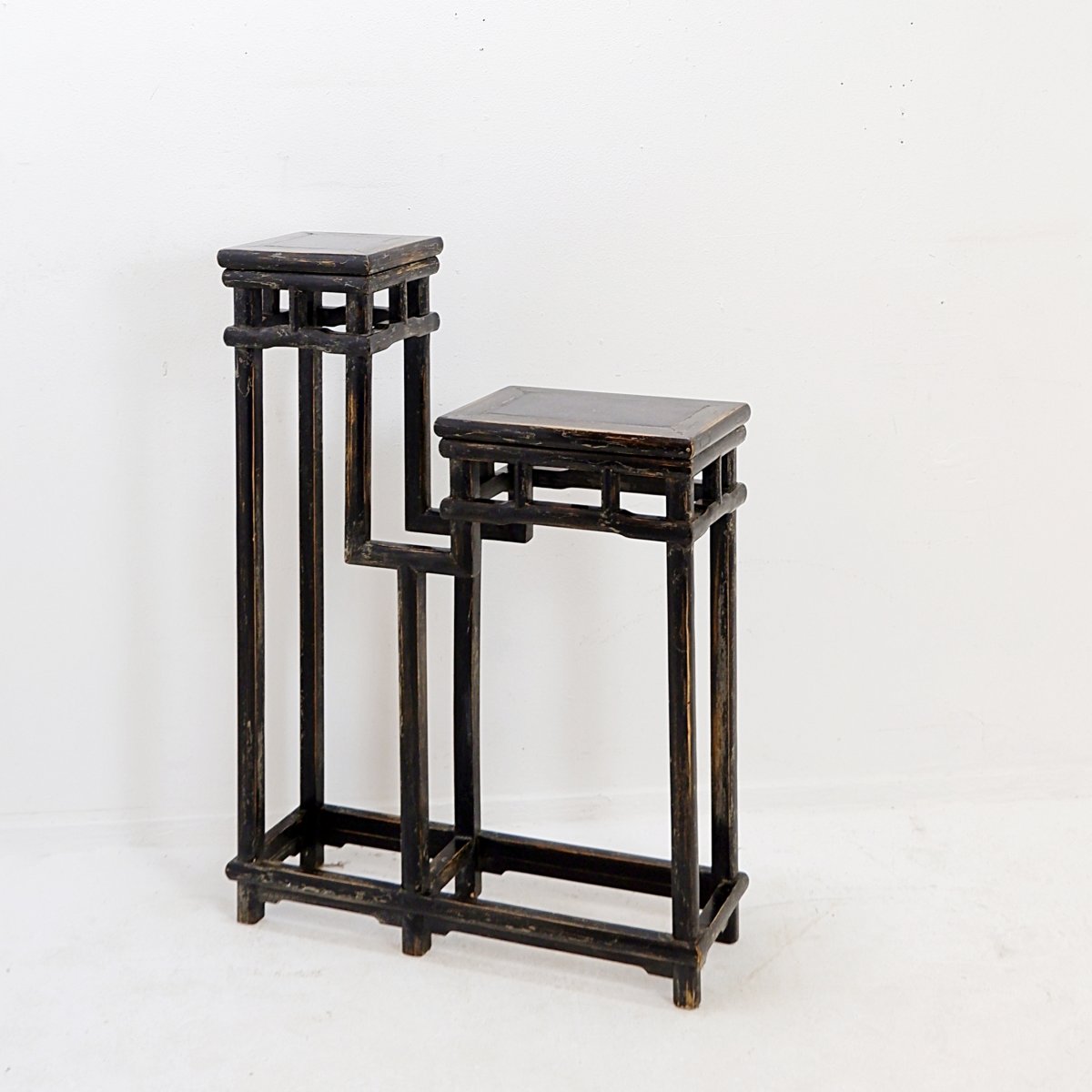Two-tier Bonsai Stand Or Shelf – Asian Style, Circa 1930-photo-3