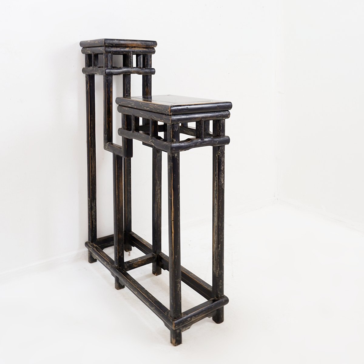 Two-tier Bonsai Stand Or Shelf – Asian Style, Circa 1930-photo-4