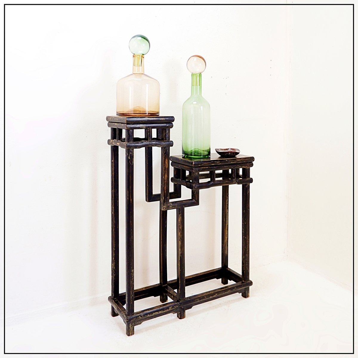 Two-tier Bonsai Stand Or Shelf – Asian Style, Circa 1930