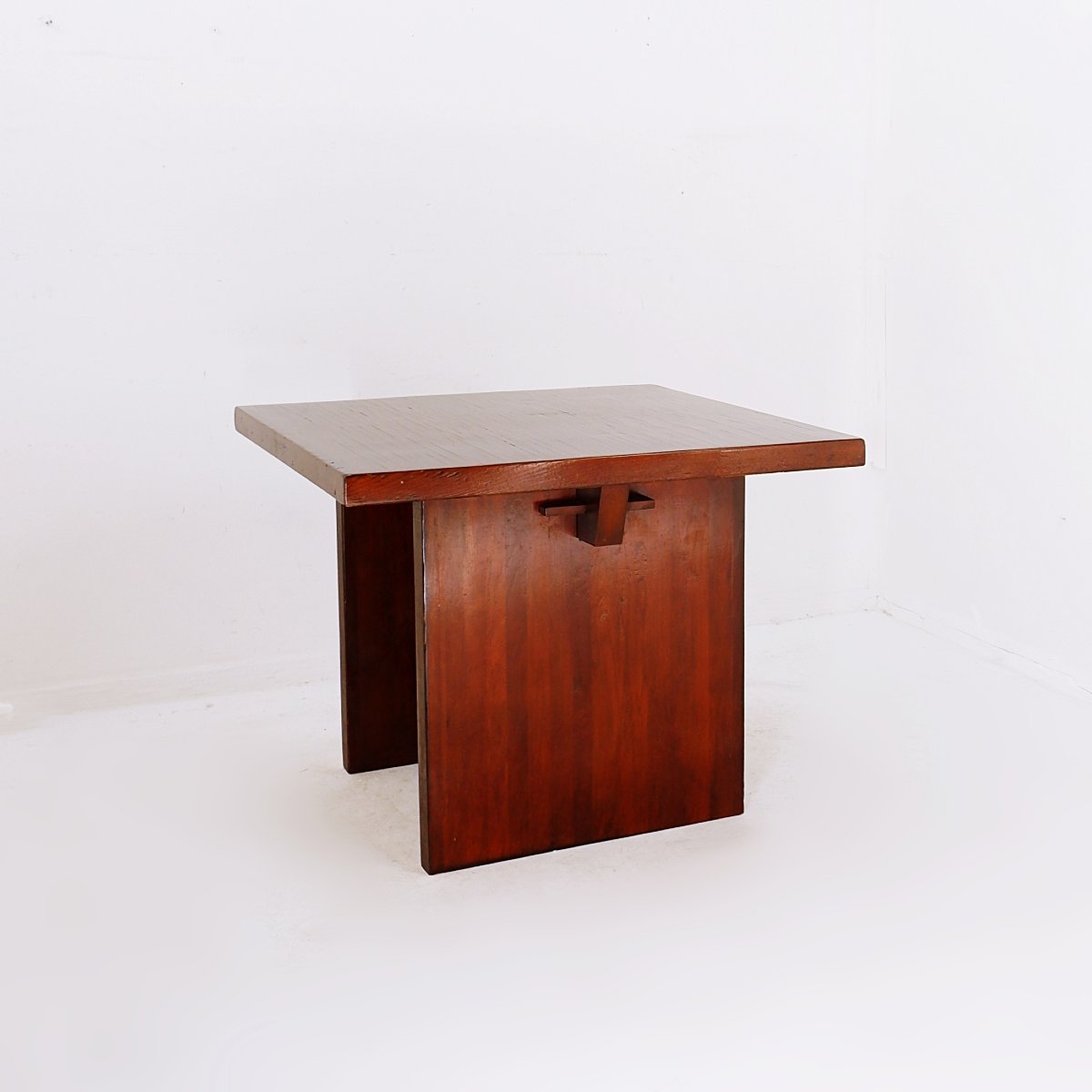 Square Coffee Table Attributed To Axel Vervoordt, Belgium, 1980s-photo-2